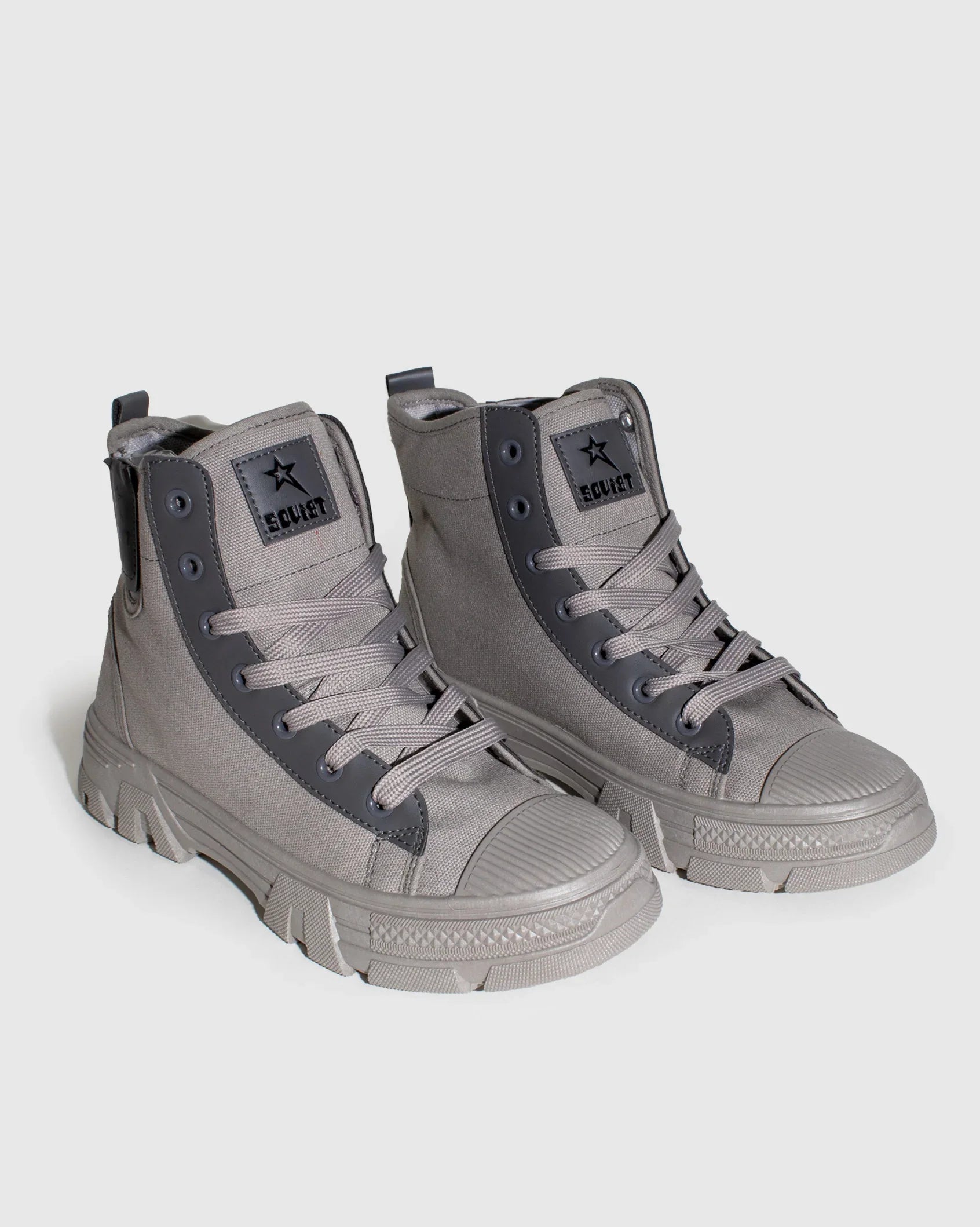 Ladies Raptor - Canvas Combat Boot - Soviet Denim