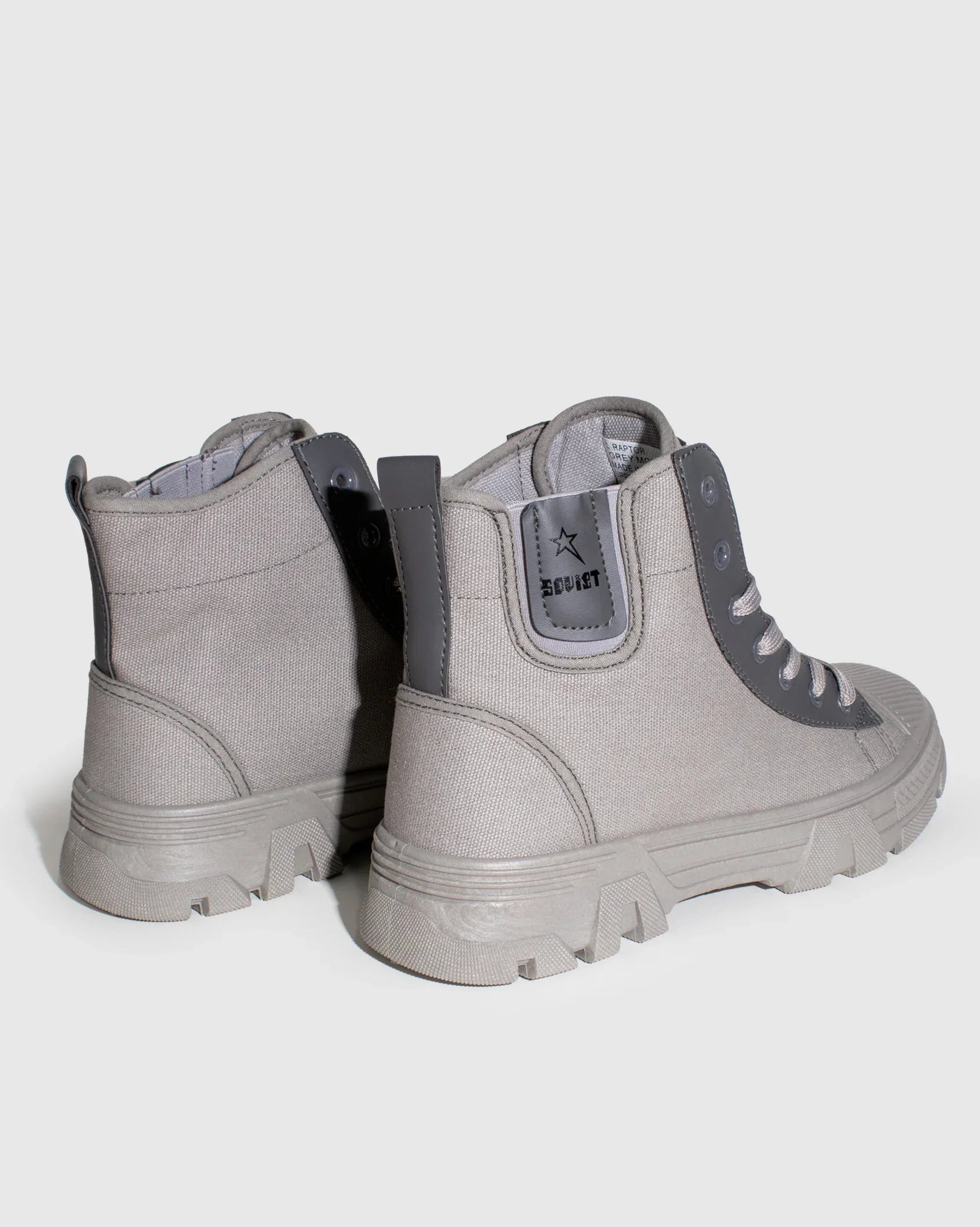 Ladies Raptor - Canvas Combat Boot - Soviet Denim