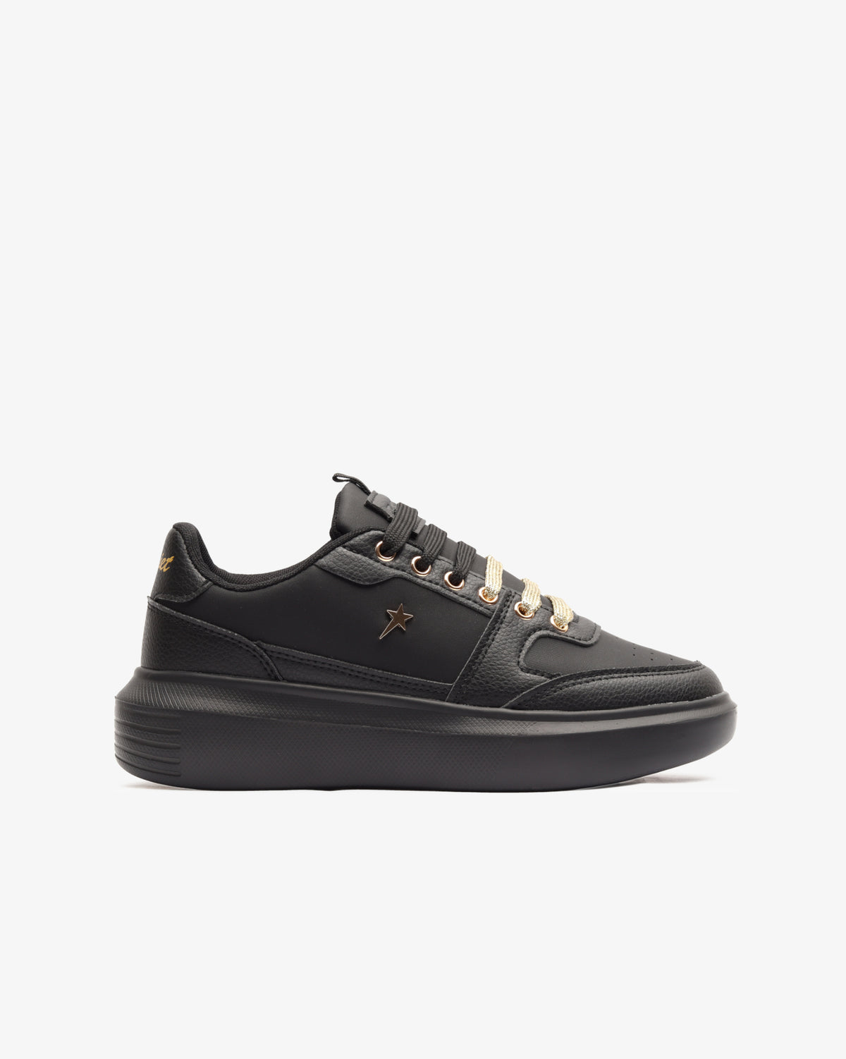 Ladies Sylvie - PU Lace Up Sneaker