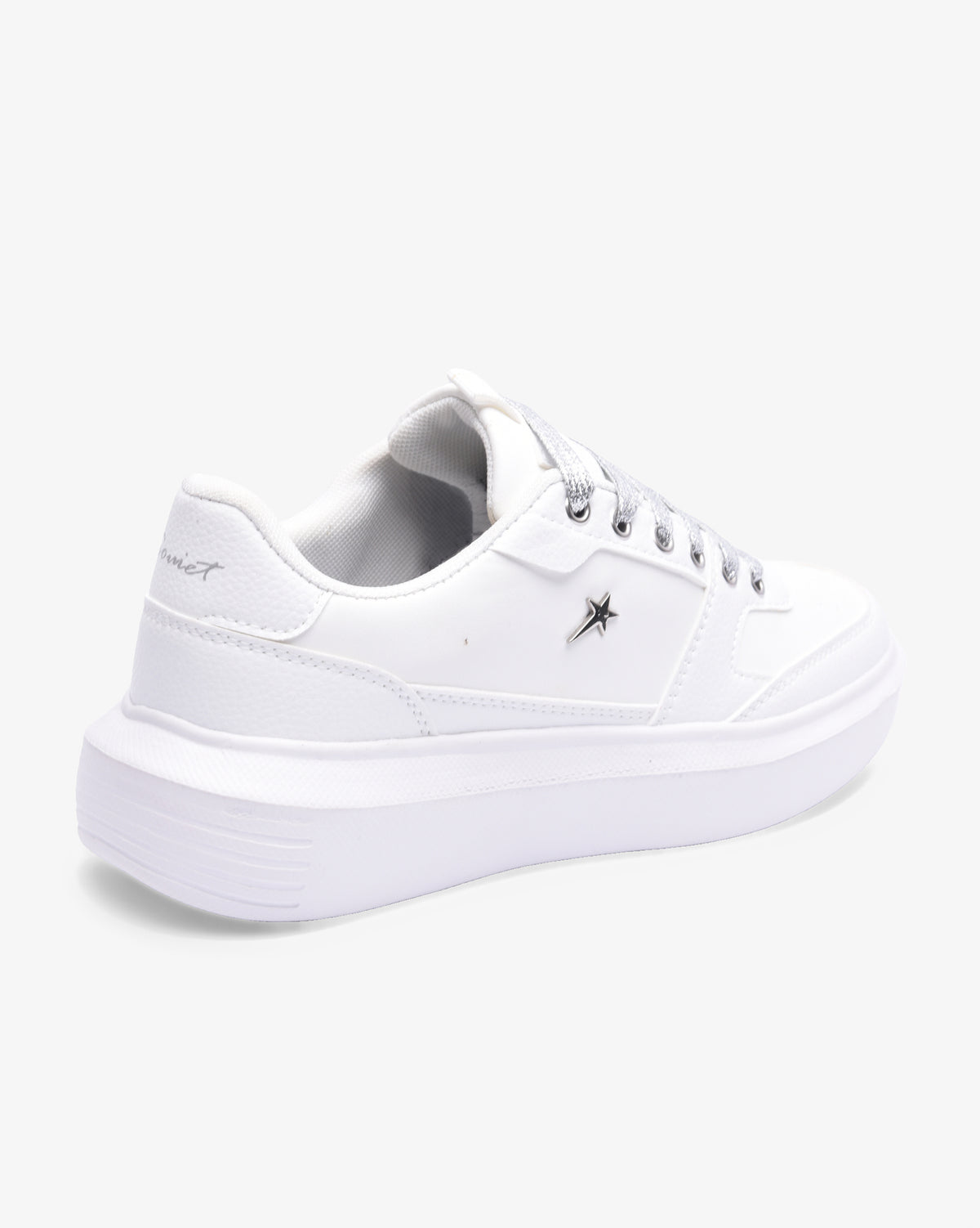 Ladies Sylvie - PU Lace Up Sneaker