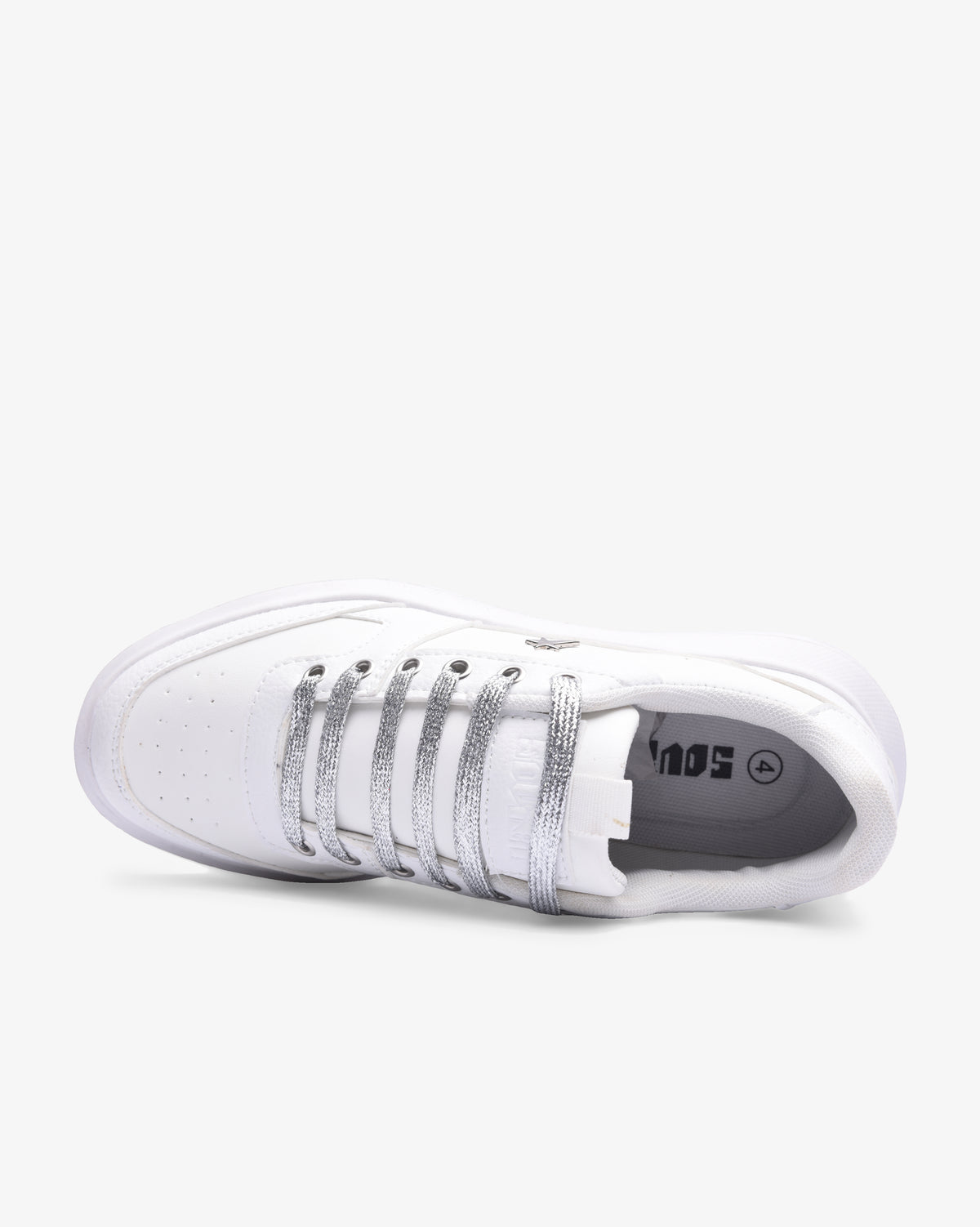 Ladies Sylvie - PU Lace Up Sneaker
