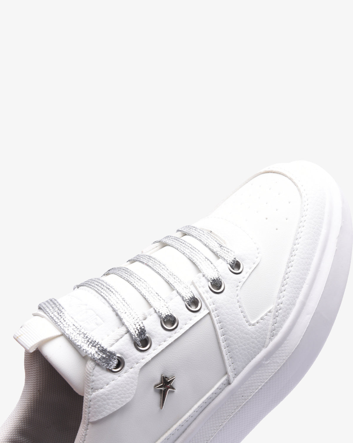 Ladies Sylvie - PU Lace Up Sneaker