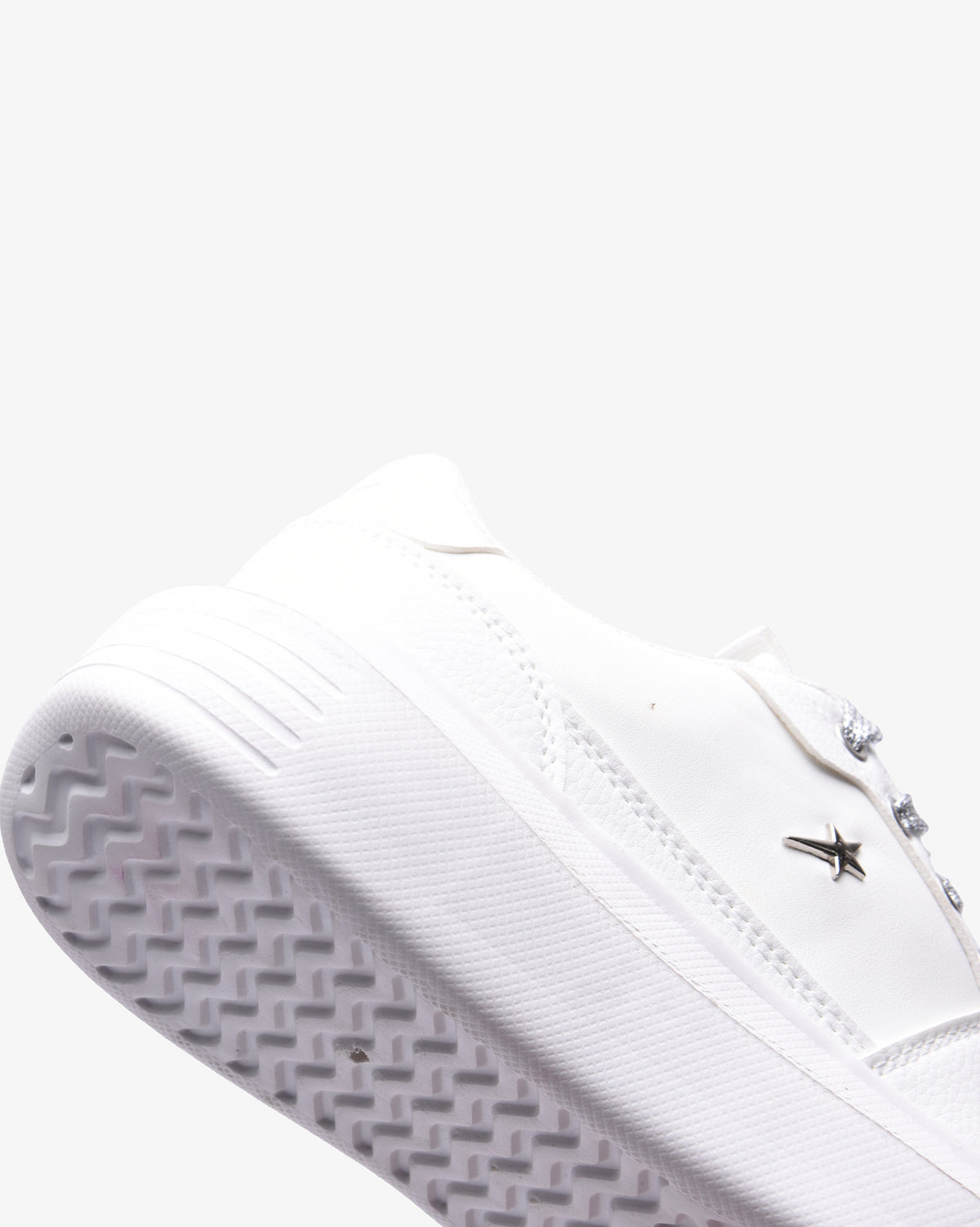 Ladies Sylvie - PU Lace Up Sneaker