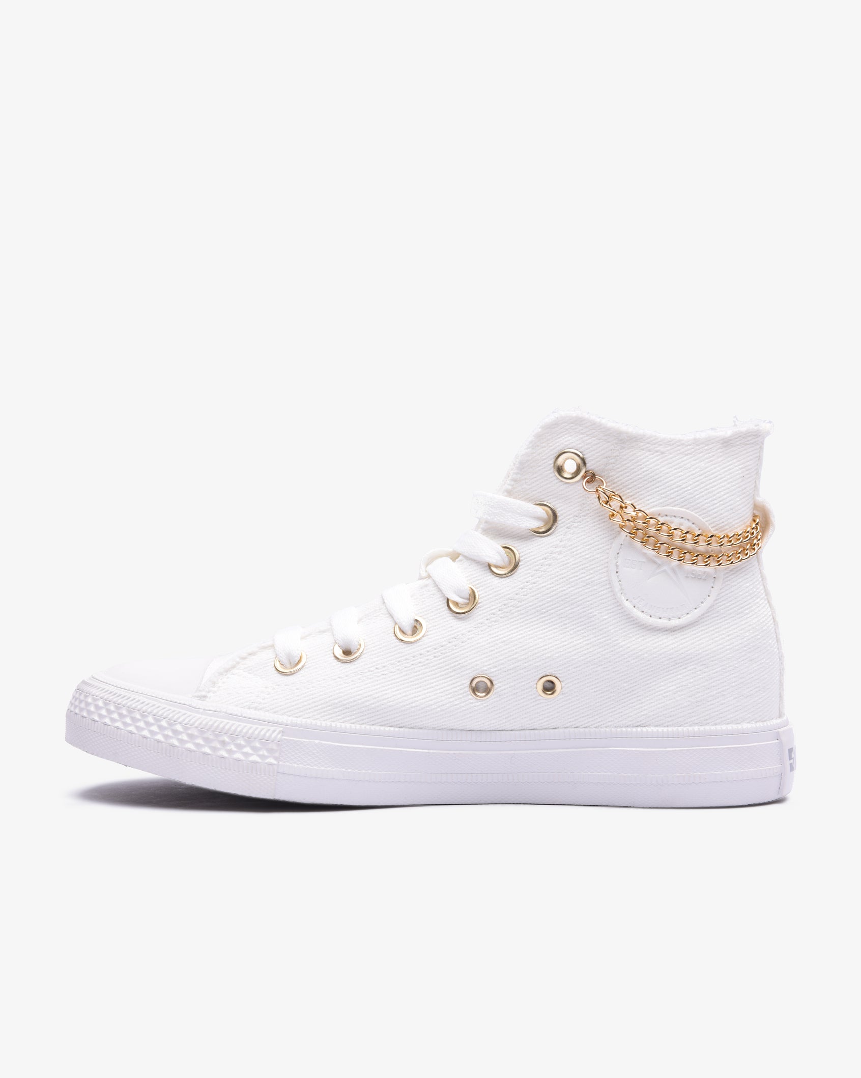 Ladies Viper - Hi Cut Denim Chain Sneaker