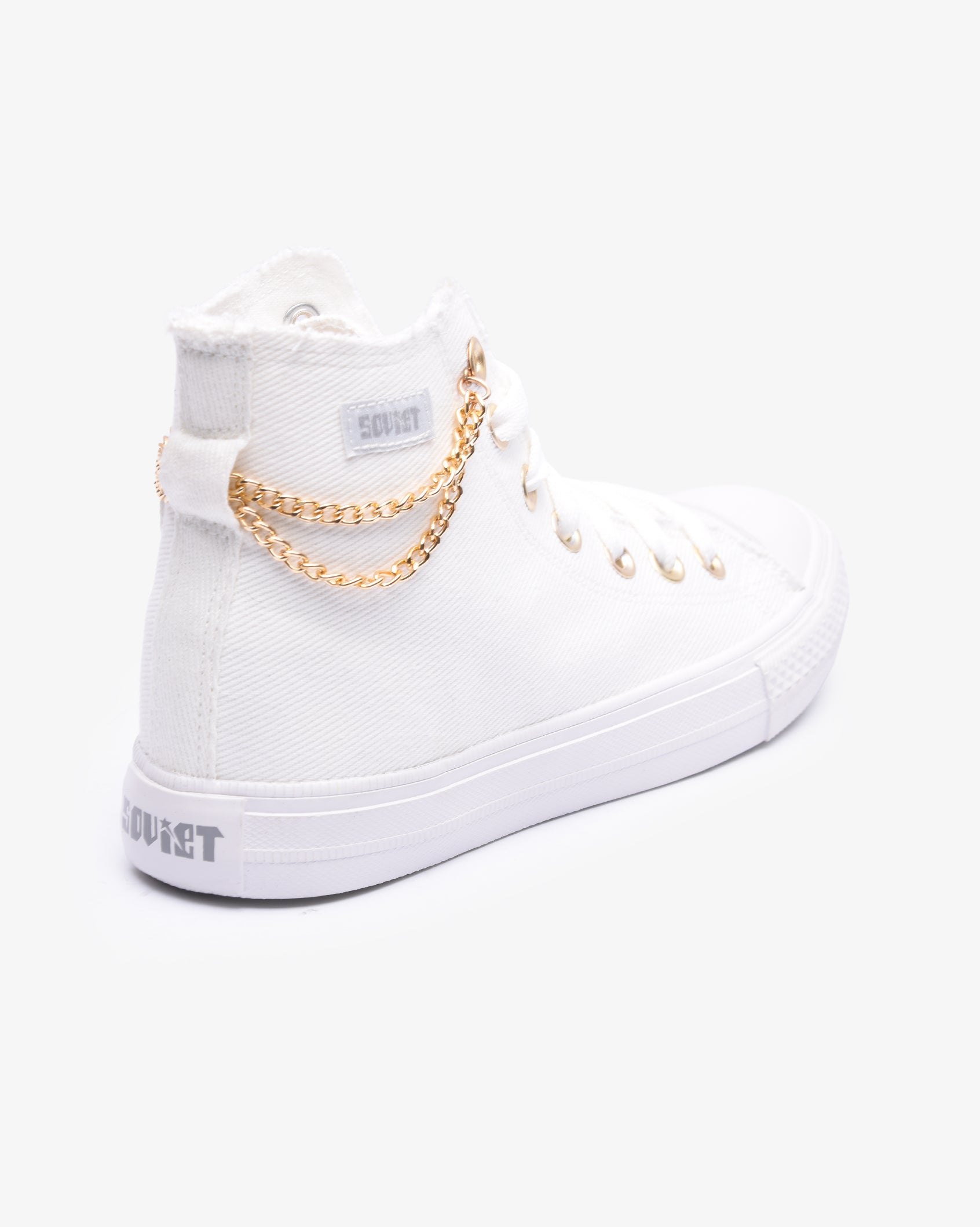 Ladies Viper - Hi Cut Denim Chain Sneaker