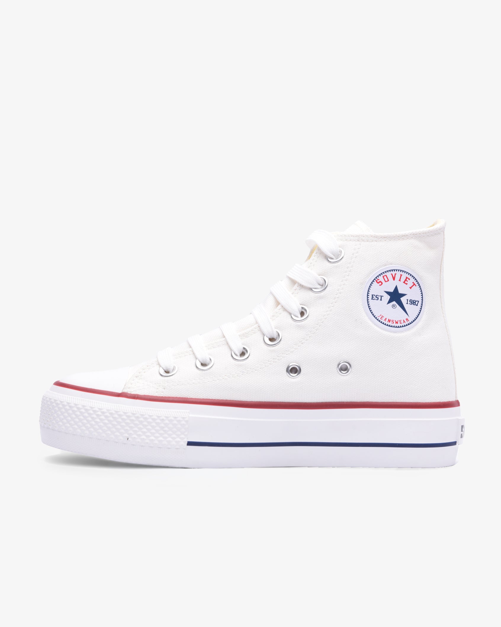 Ladies Viper Platform S26 - Vulcanized Hi Cut Canvas 4cm Platform