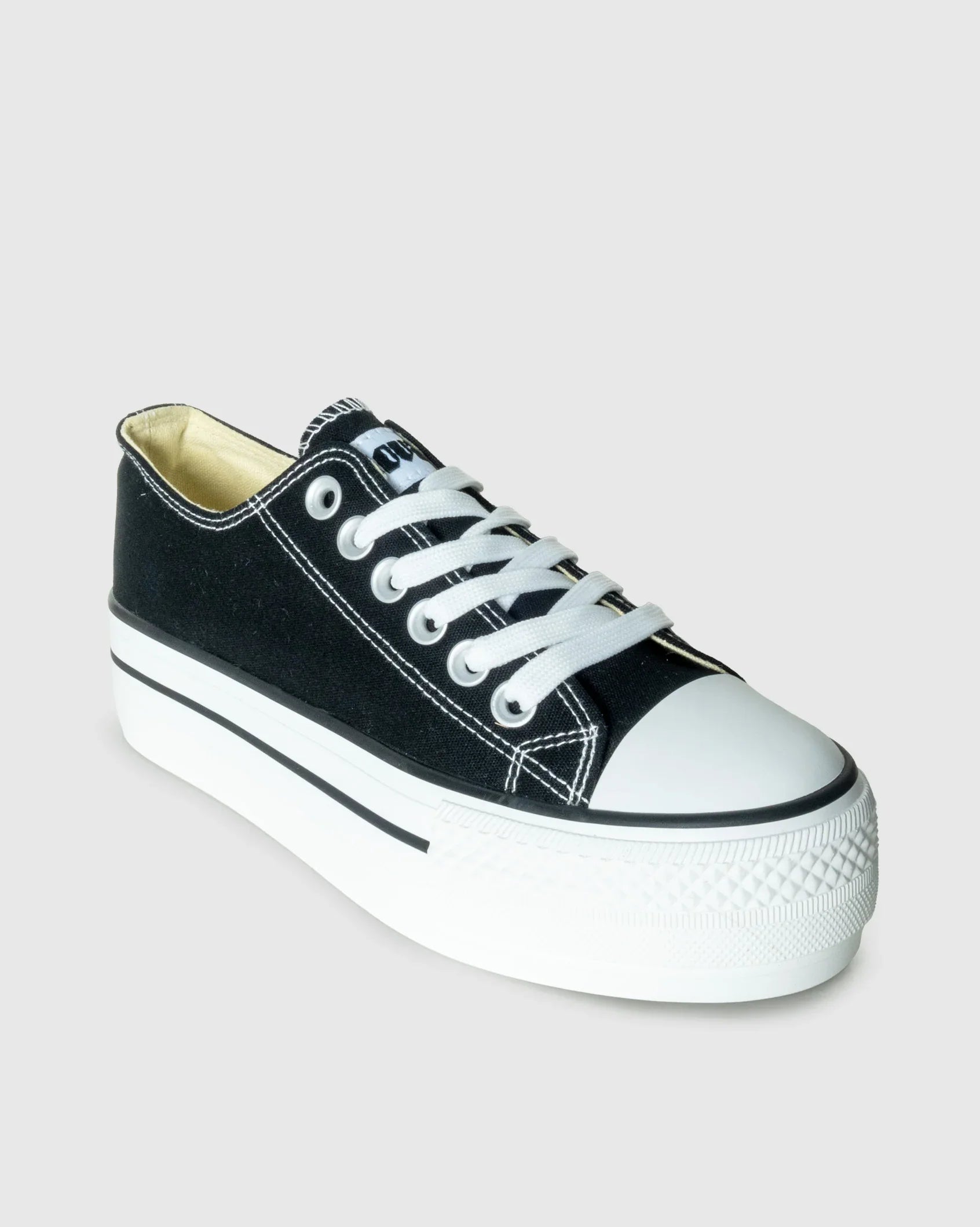 Ladies Viper - Low Cut Canvas Platform Sneaker