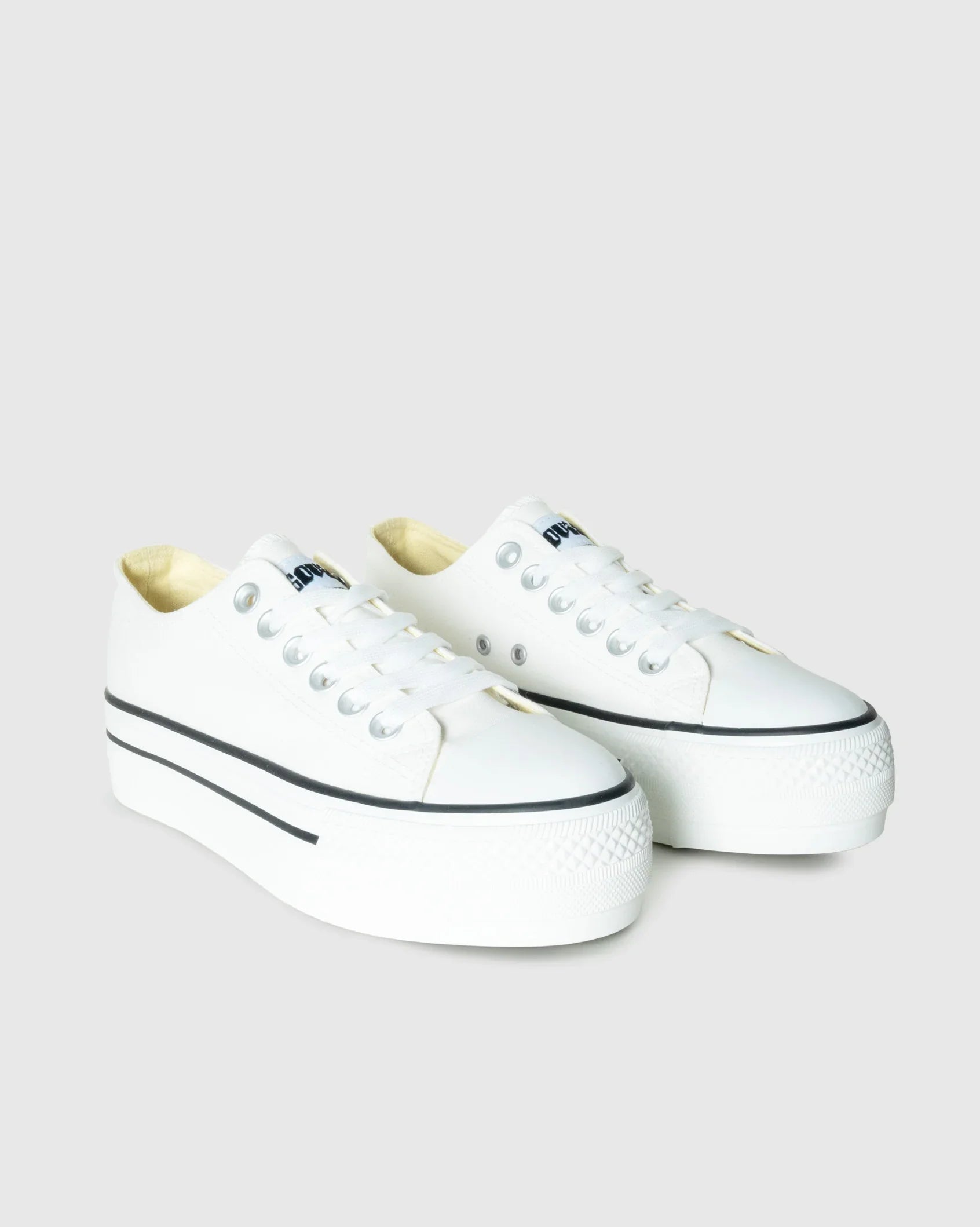 Ladies Viper - Low Cut Canvas Platform Sneaker