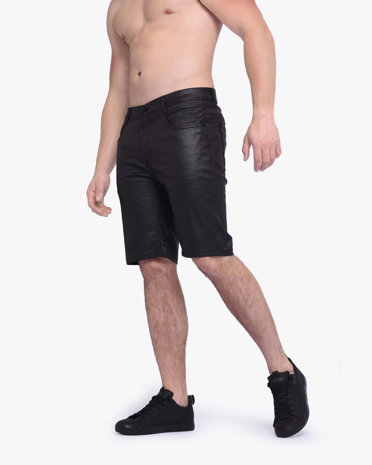 Mens Daring - Wax Coated Denim Shorts