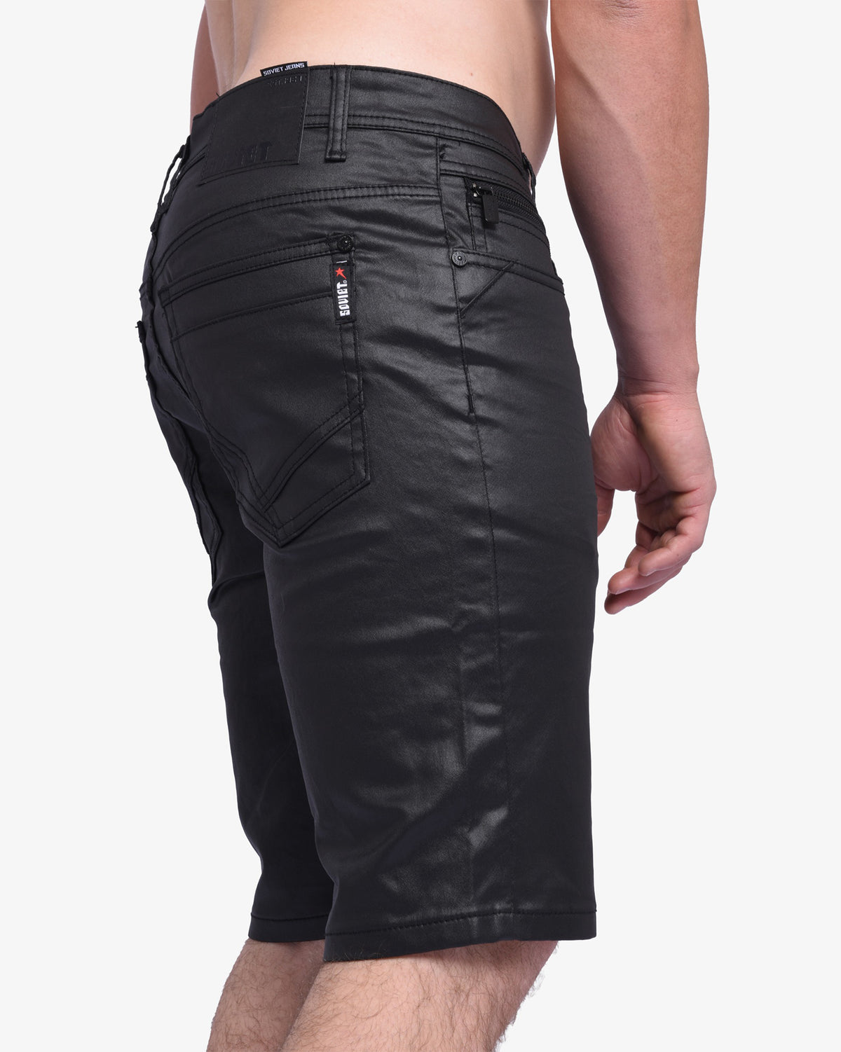 Mens Daring - Wax Coated Denim Shorts