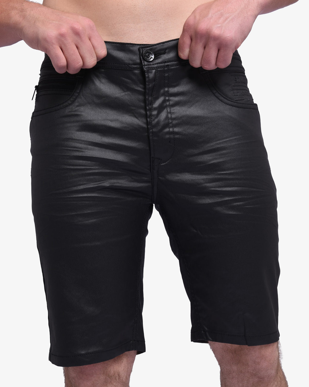 Mens Daring - Wax Coated Denim Shorts