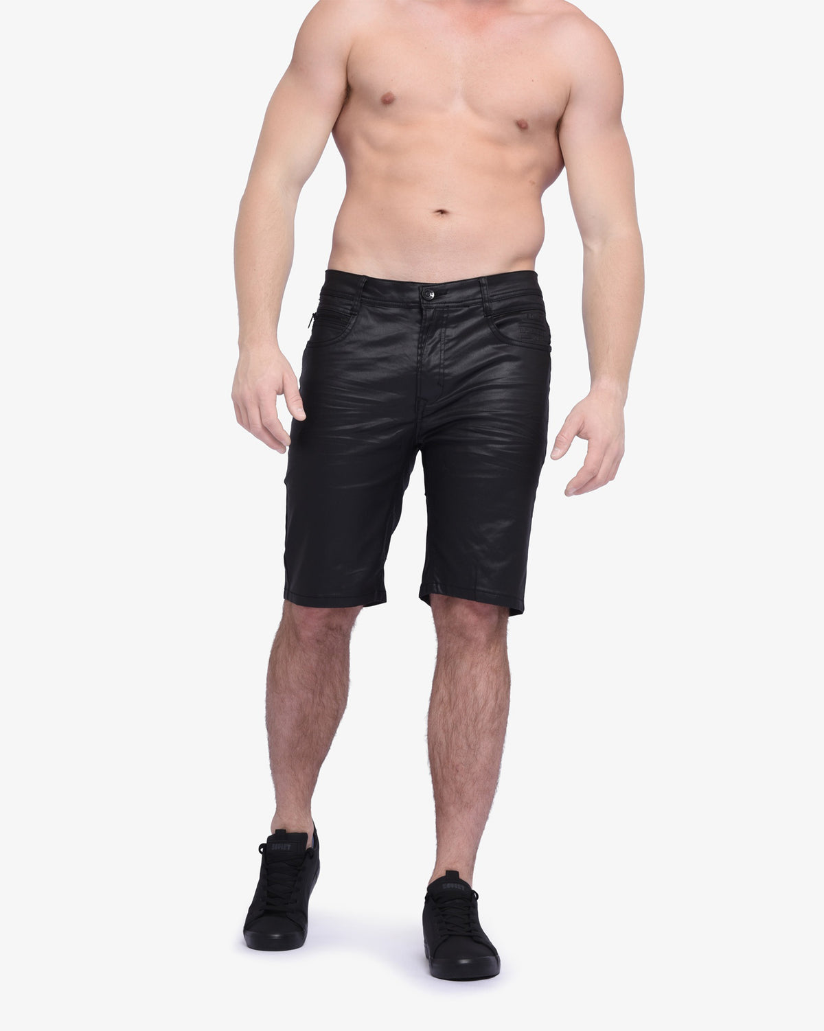 Mens Daring - Wax Coated Denim Shorts