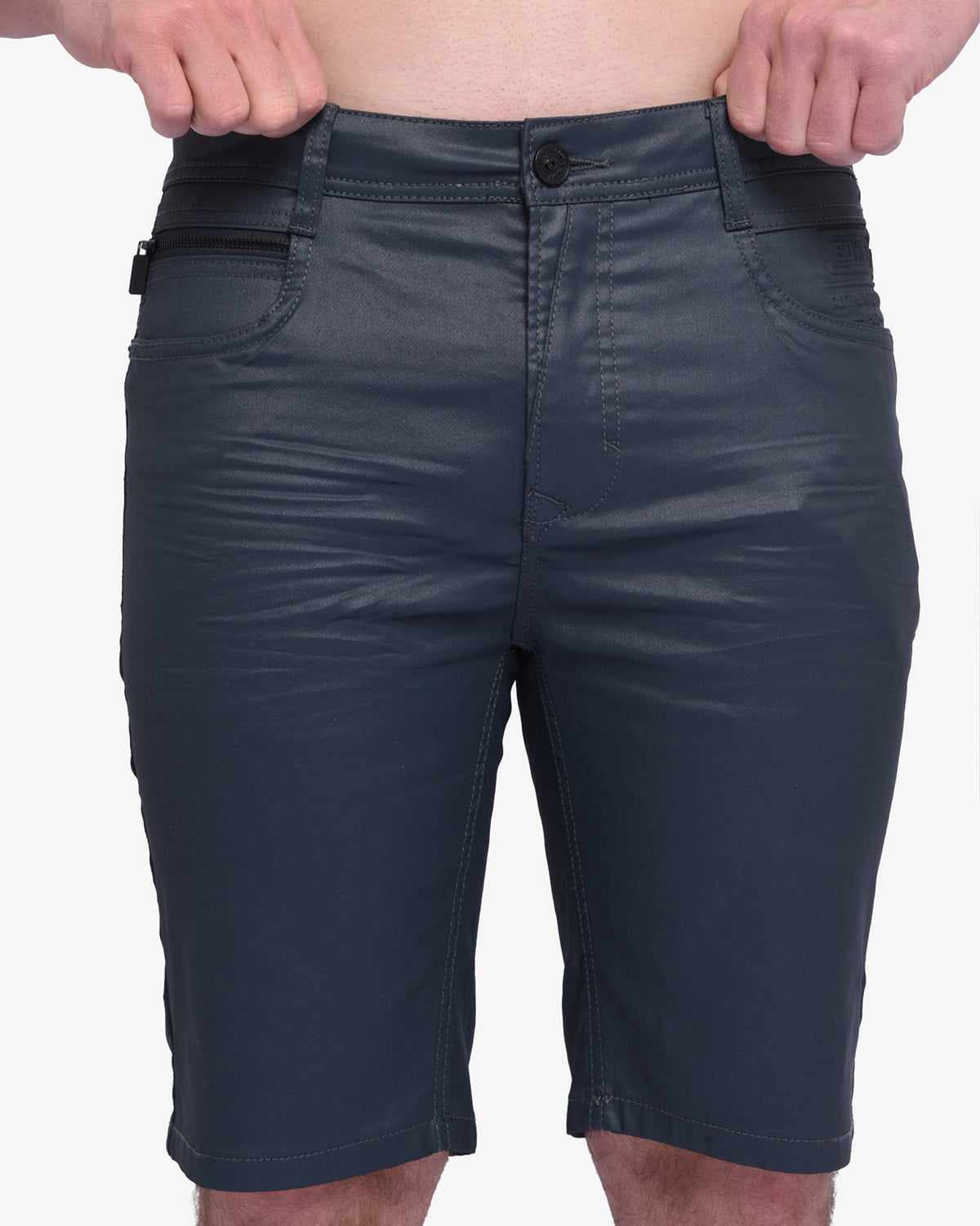 Mens Daring - Wax Coated Denim Shorts