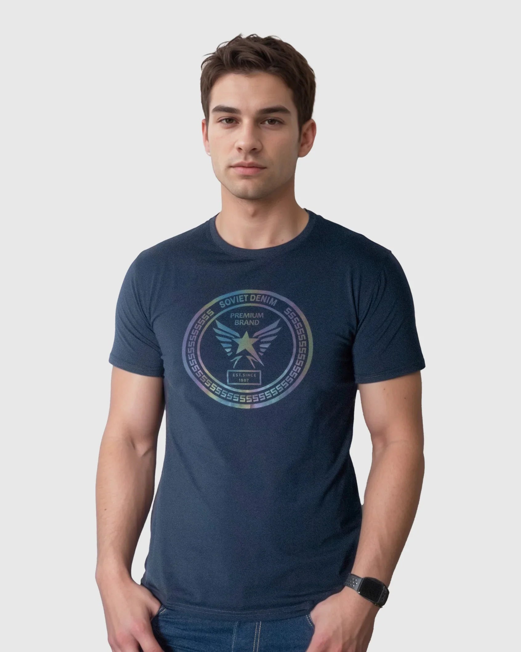 Mens Electric - Holographic Print Tee