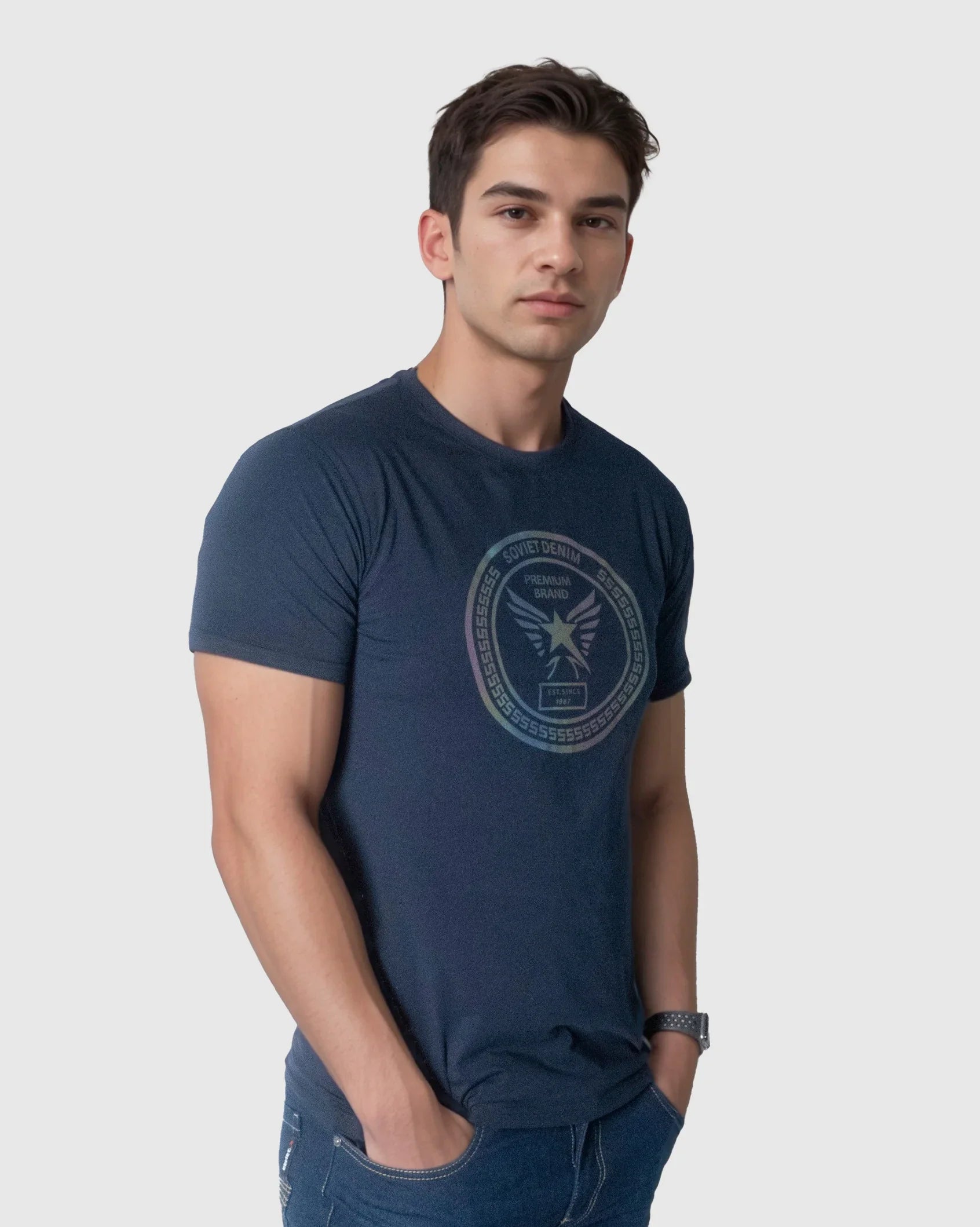 Mens Electric - Holographic Print Tee