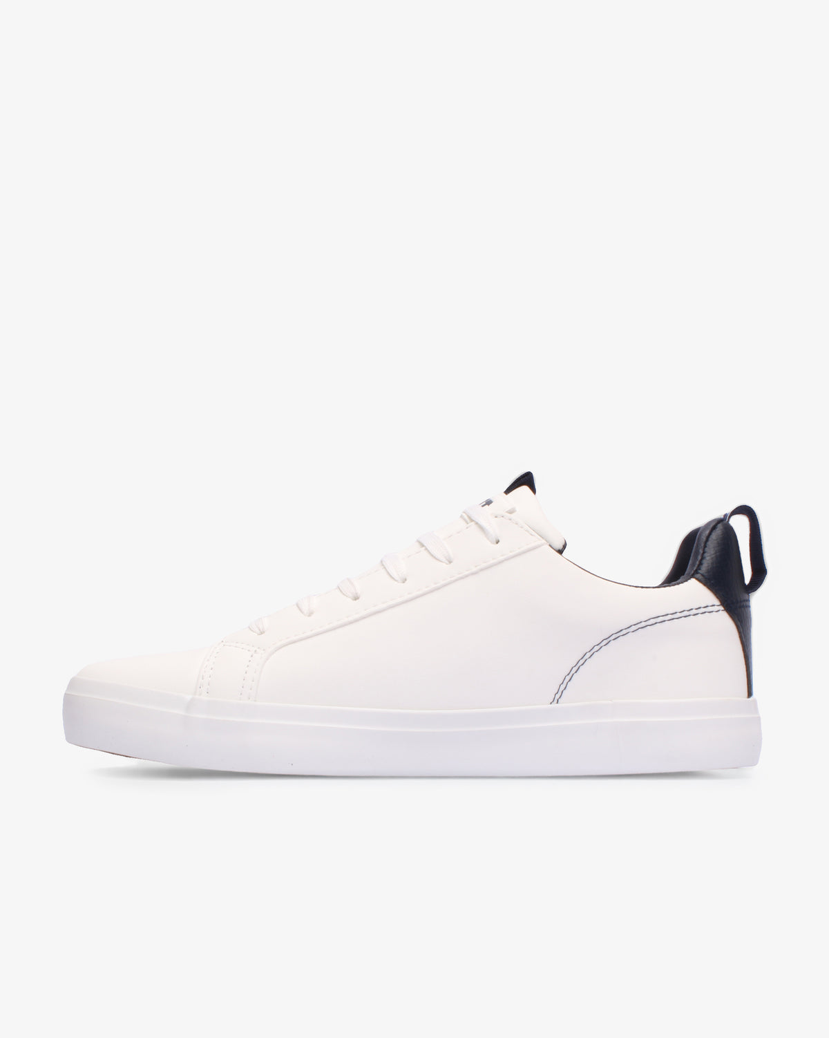 Men's Hollywood low cut PU sneaker by Soviet, white with ink accents, showcasing casual footwear style and breathable design.