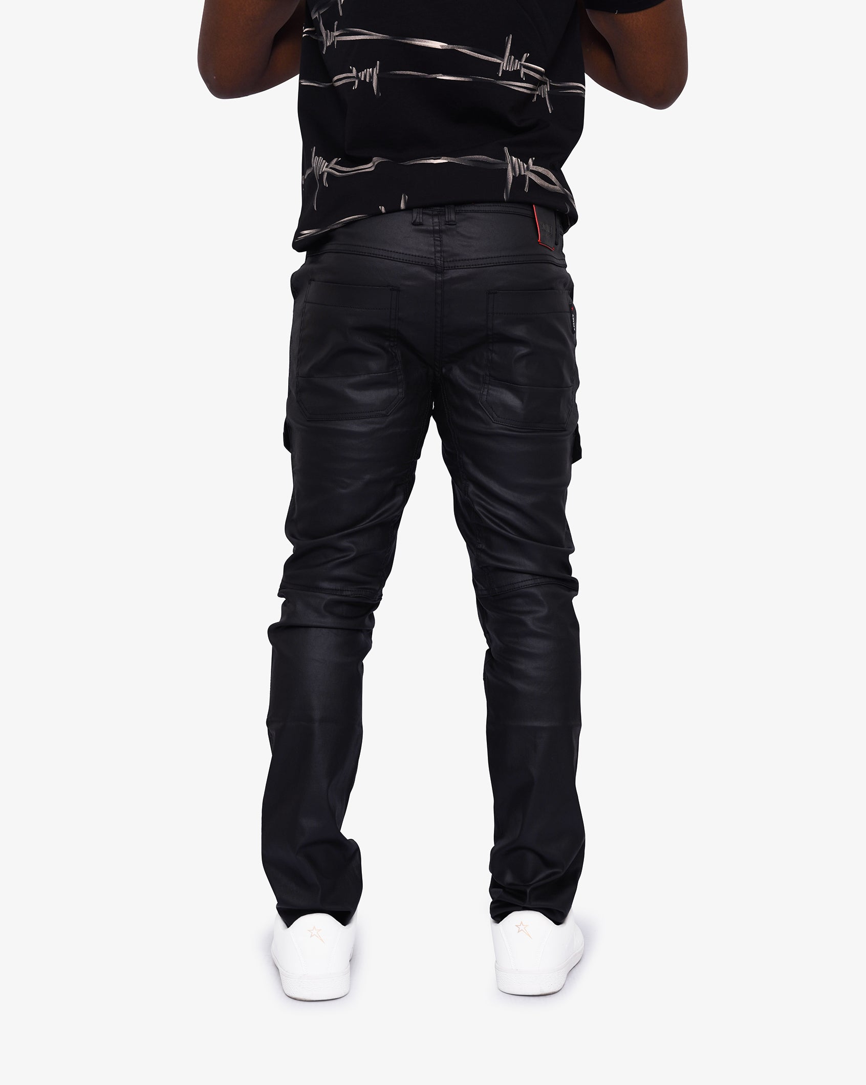 Mens Lascari #4 - Coated Skinny Denim