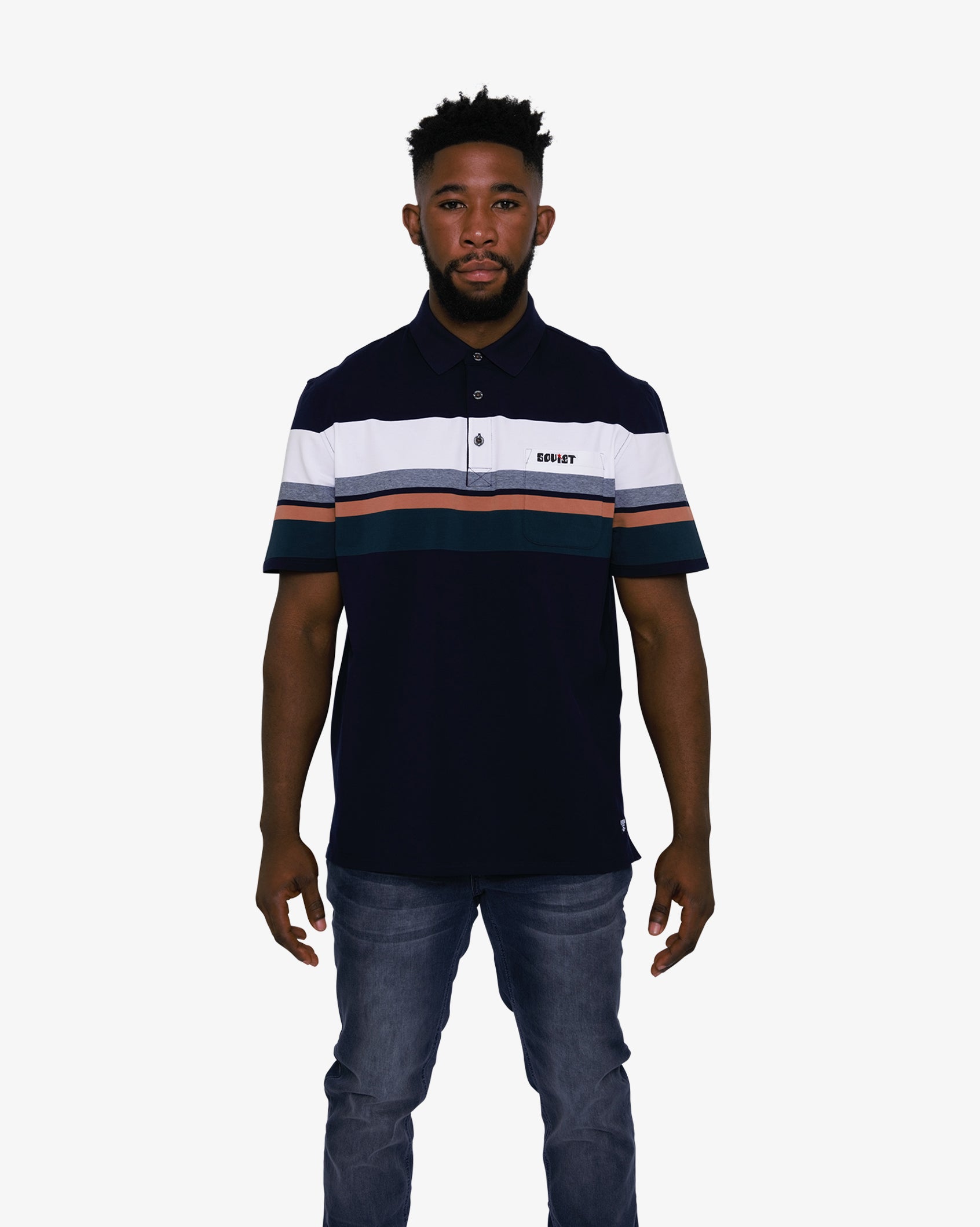 Mens Nappa - Striped Golfer