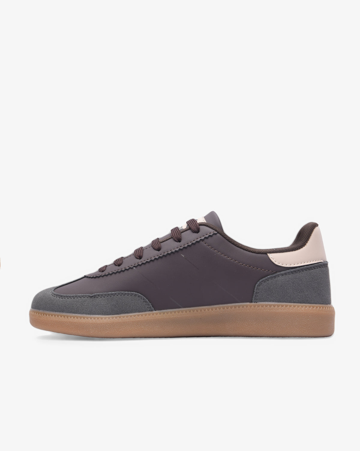 Mens Ness - Low Cut Casual Sneaker Dark Choc/Steel Grey