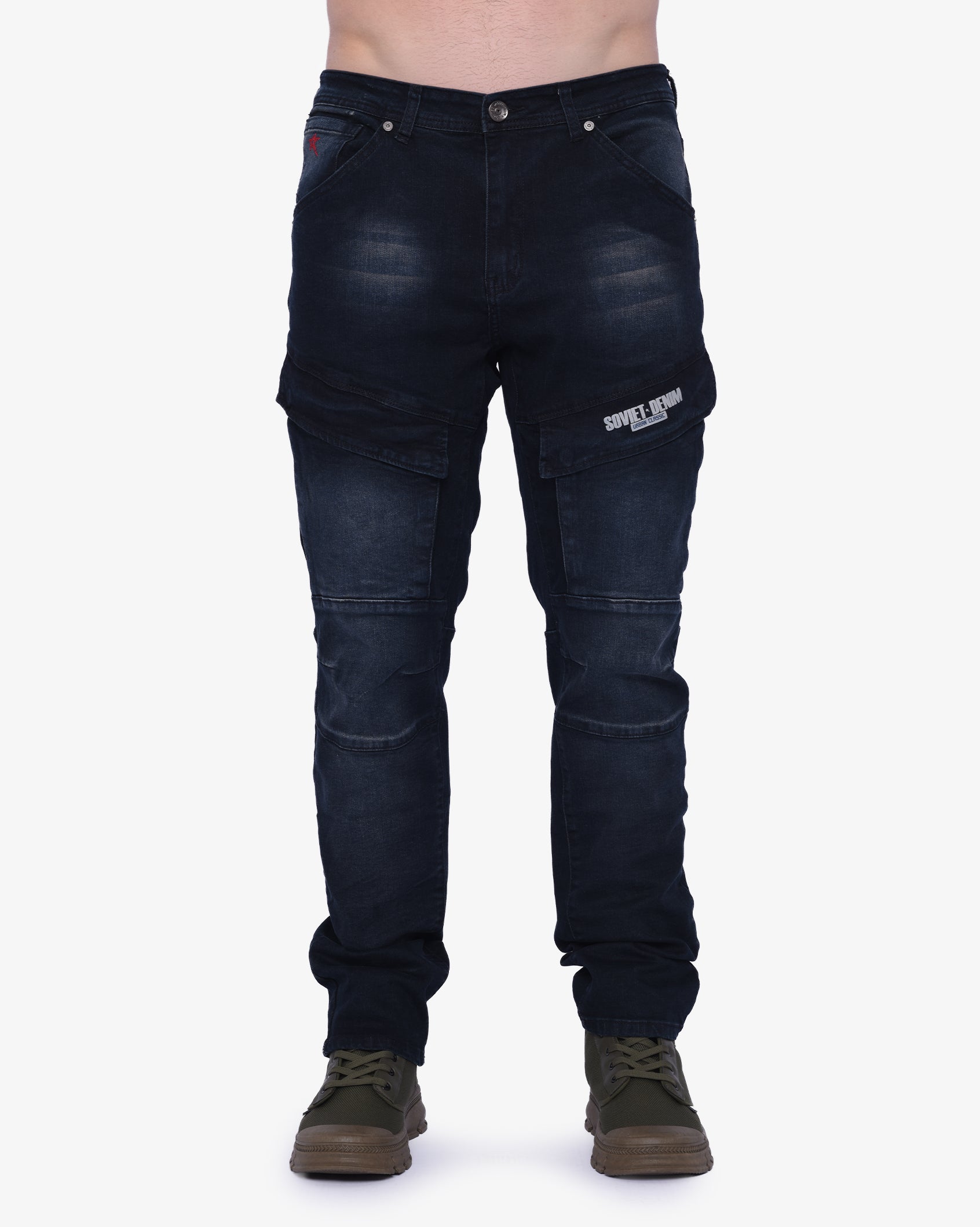 Mens Portela - Skinny Fit Cargo Jeans