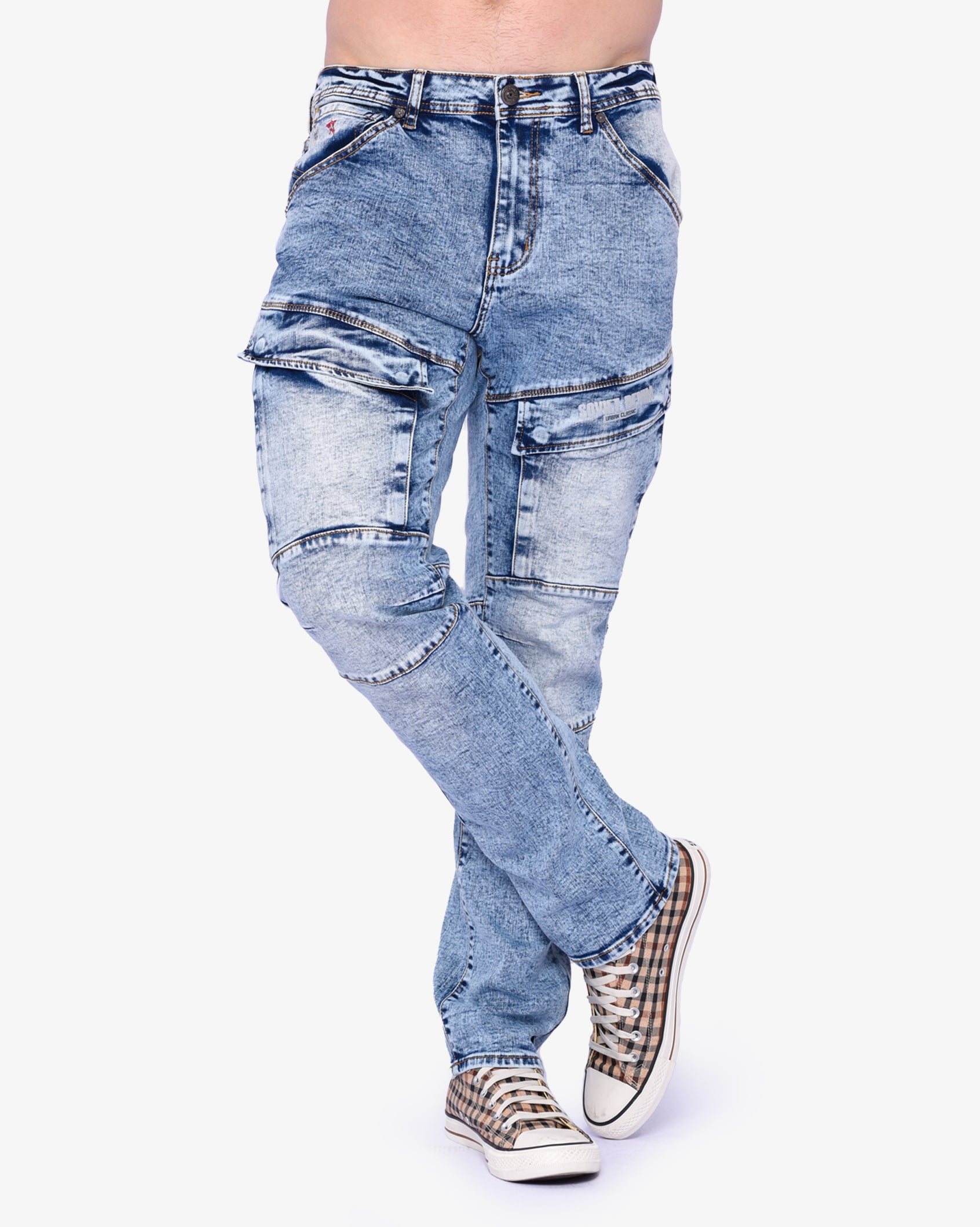 Mens Portela - Skinny Fit Cargo Jeans