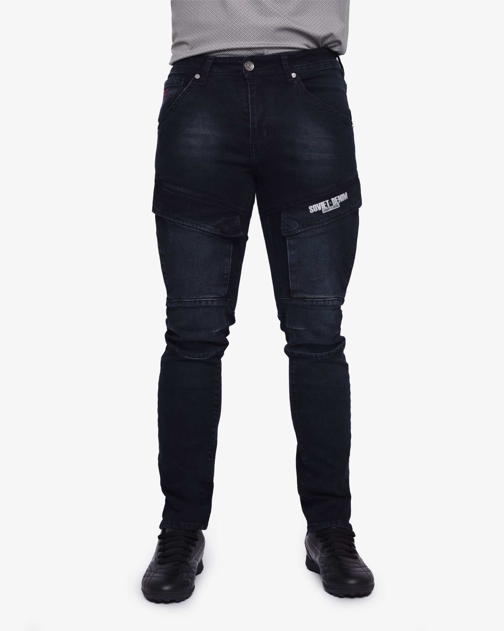 Mens Portela - Skinny Fit Cargo Jeans