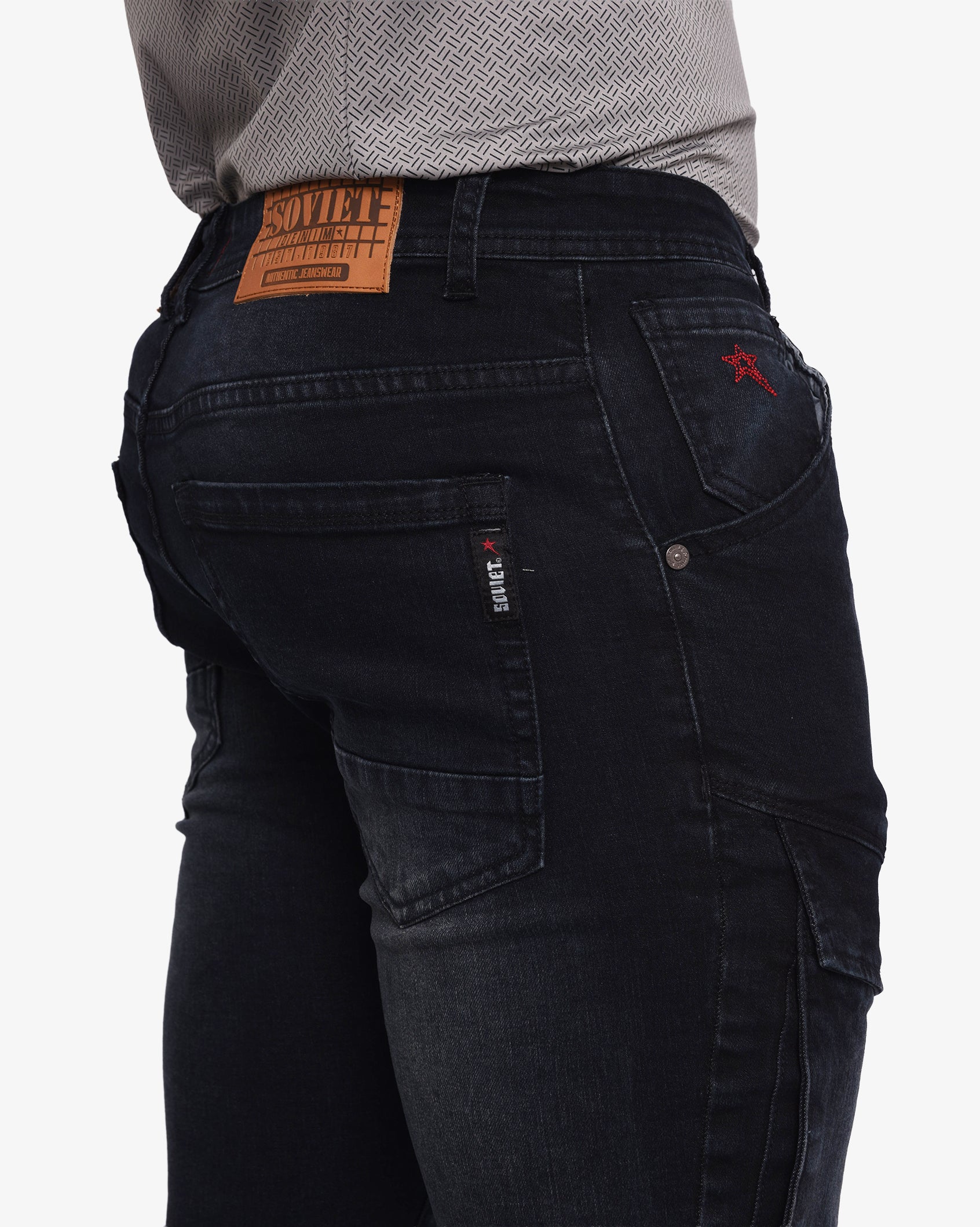 Mens Portela - Skinny Fit Cargo Jeans
