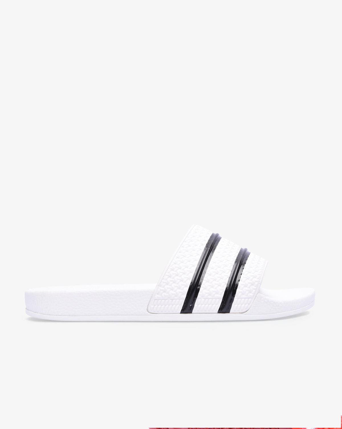 Soviet Mens Quest casual slider footwear in white and black with cushioned straps and slip-on design for comfortable everyday wear.