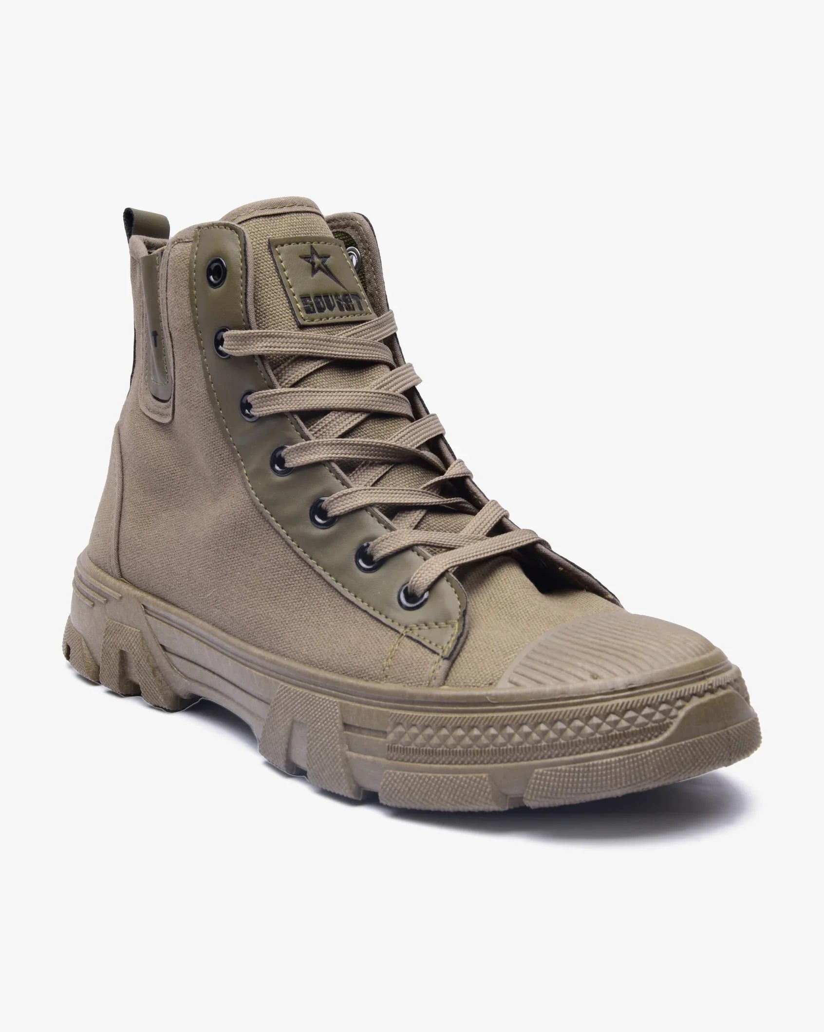Mens Raptor - Combat Canvas Boot - Soviet Denim