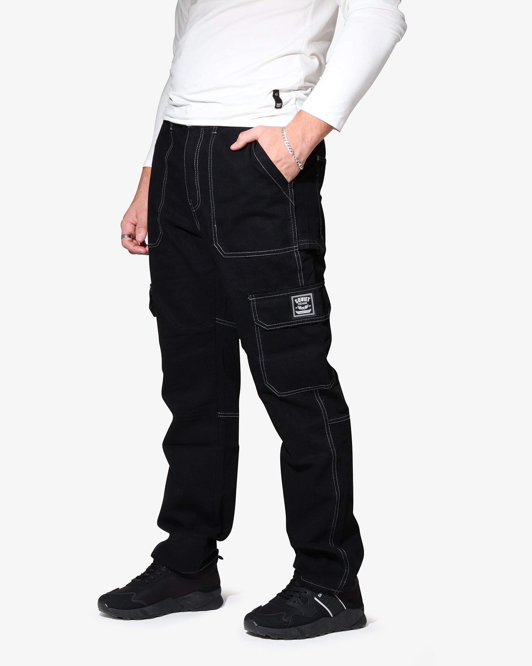 Mens Rhythm - Cargo Jeans