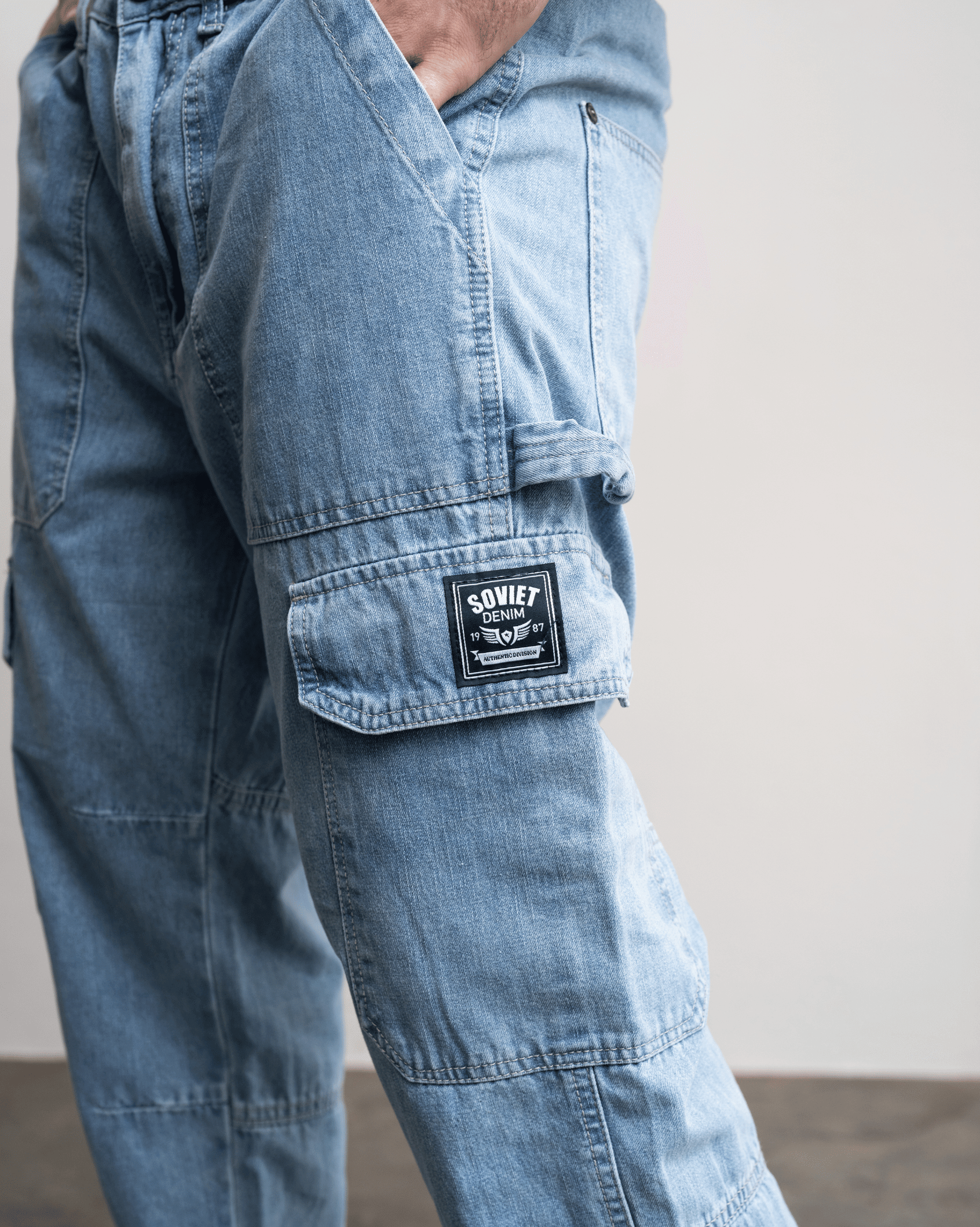 Mens Rhythm - Cargo Jeans