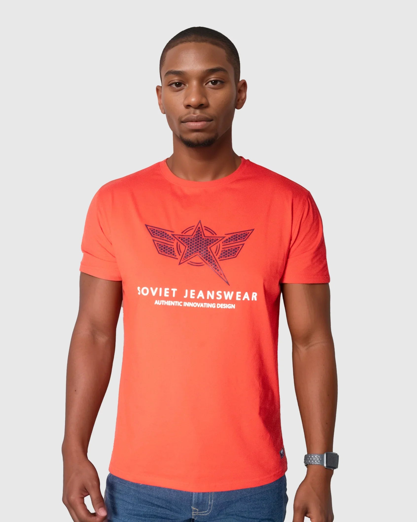 Mens Sizzle - Star Emblem Tee - Soviet Denim