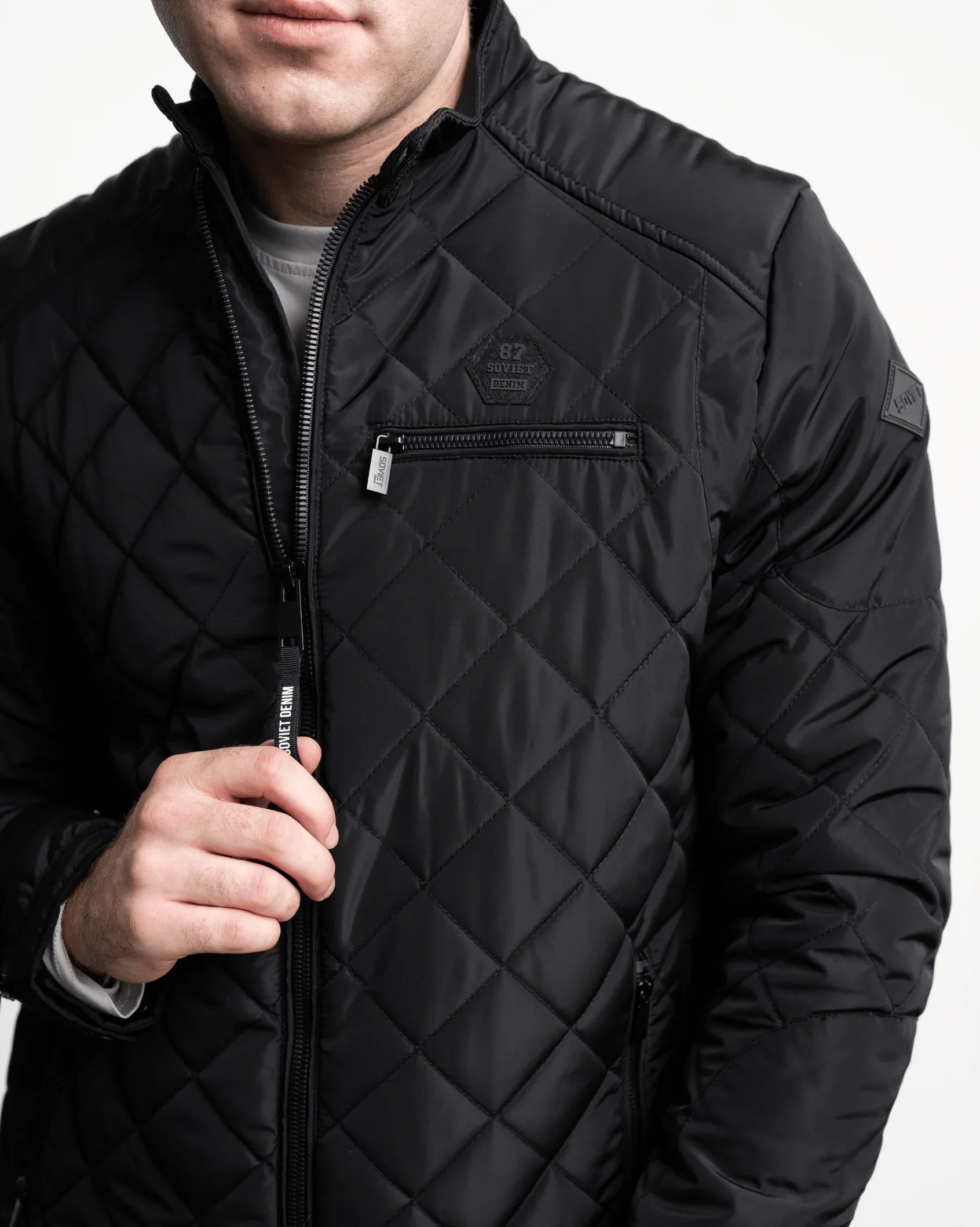 Mens Sacha - Basic Quilted Jacket