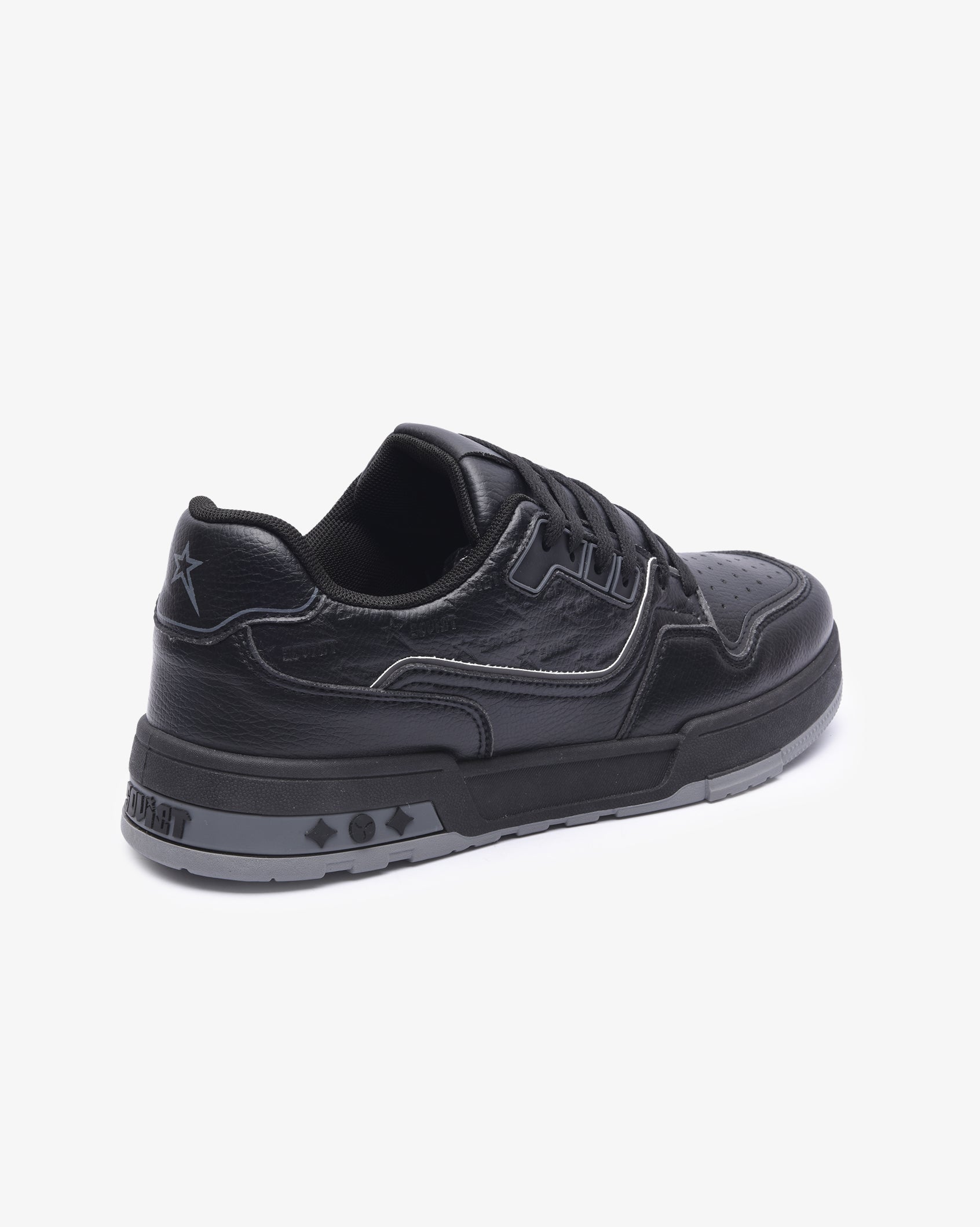 Mens Troy - Low Cut Textured PU Sneaker