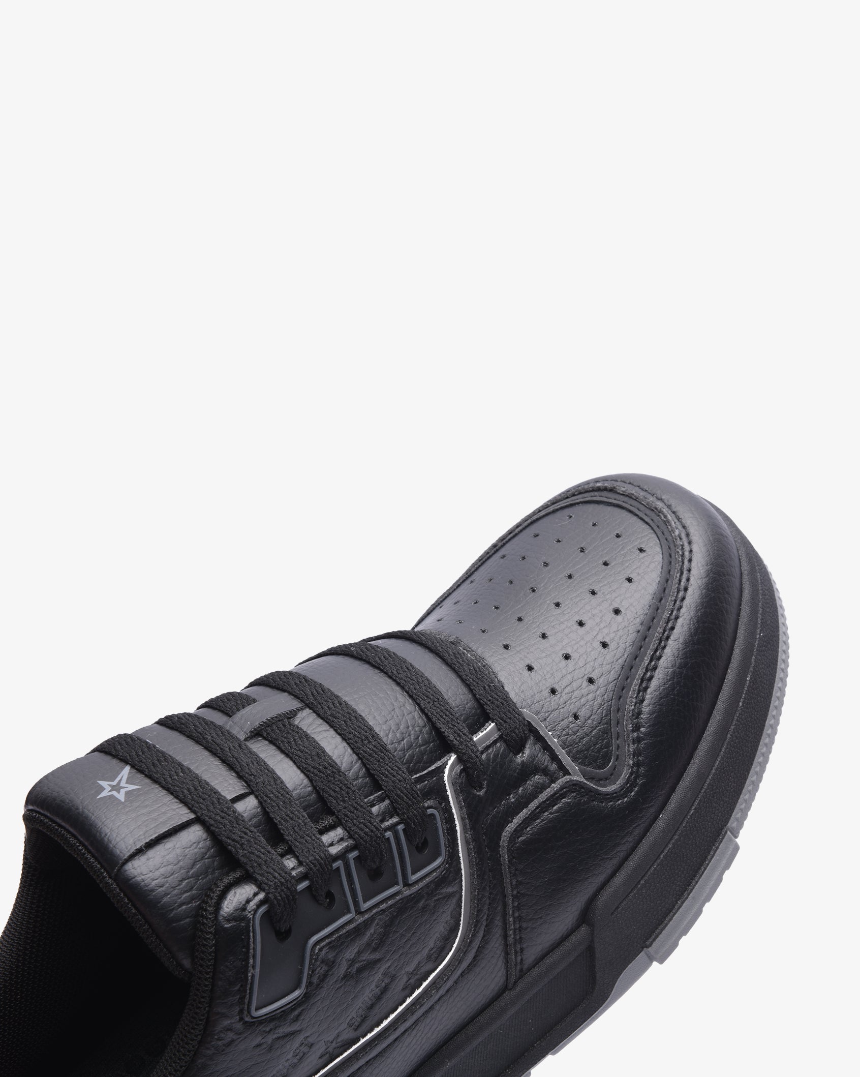 Mens Troy - Low Cut Textured PU Sneaker