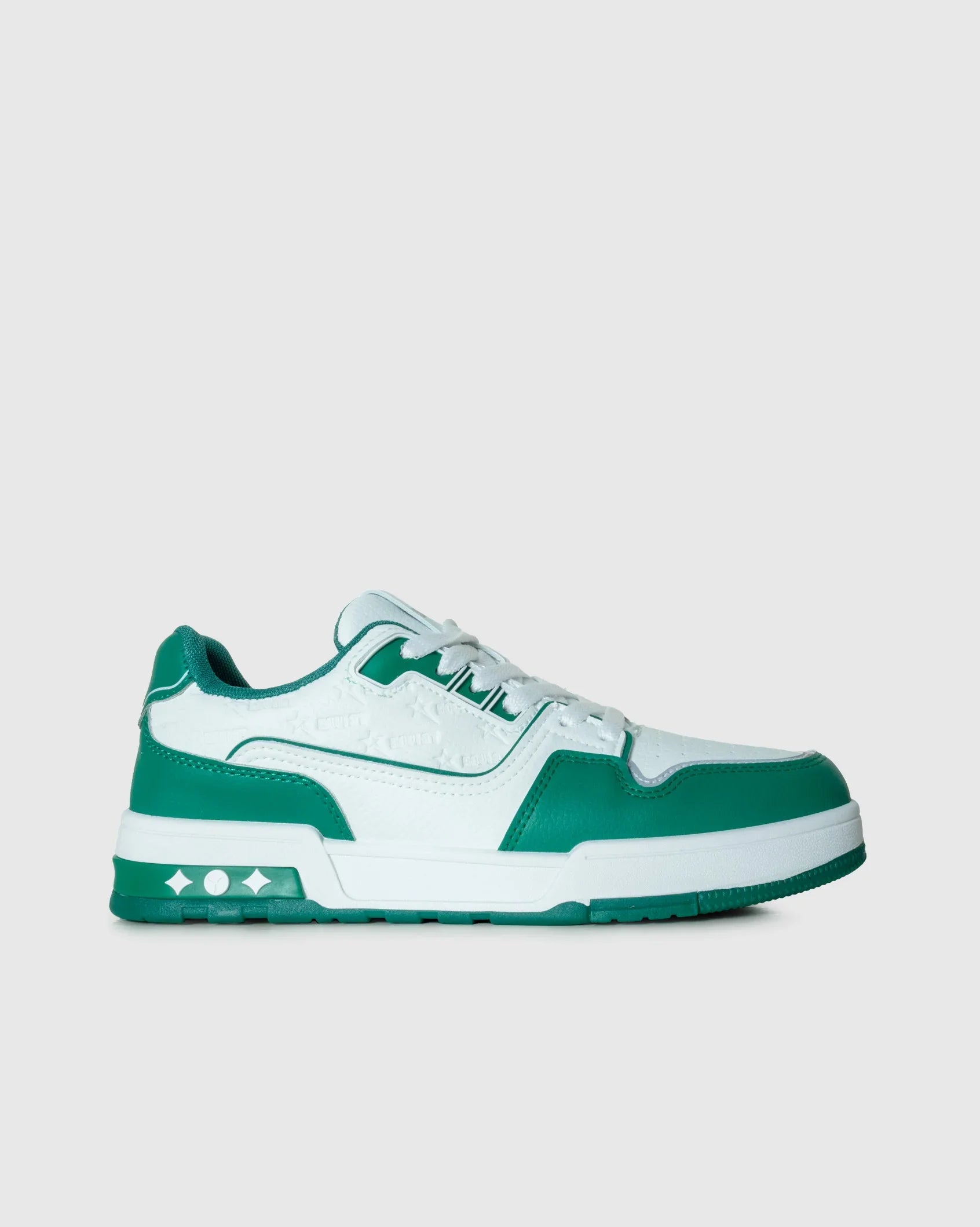 Mens Troy - Low Cut Textured PU Sneaker