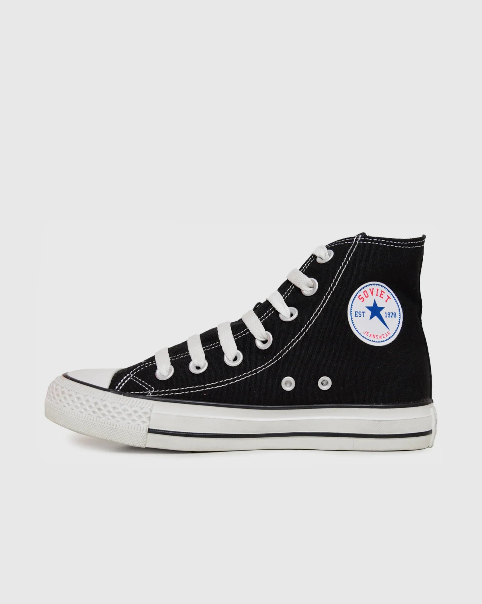 Mens Viper - Hi Cut Canvas Sneaker - Soviet Denim