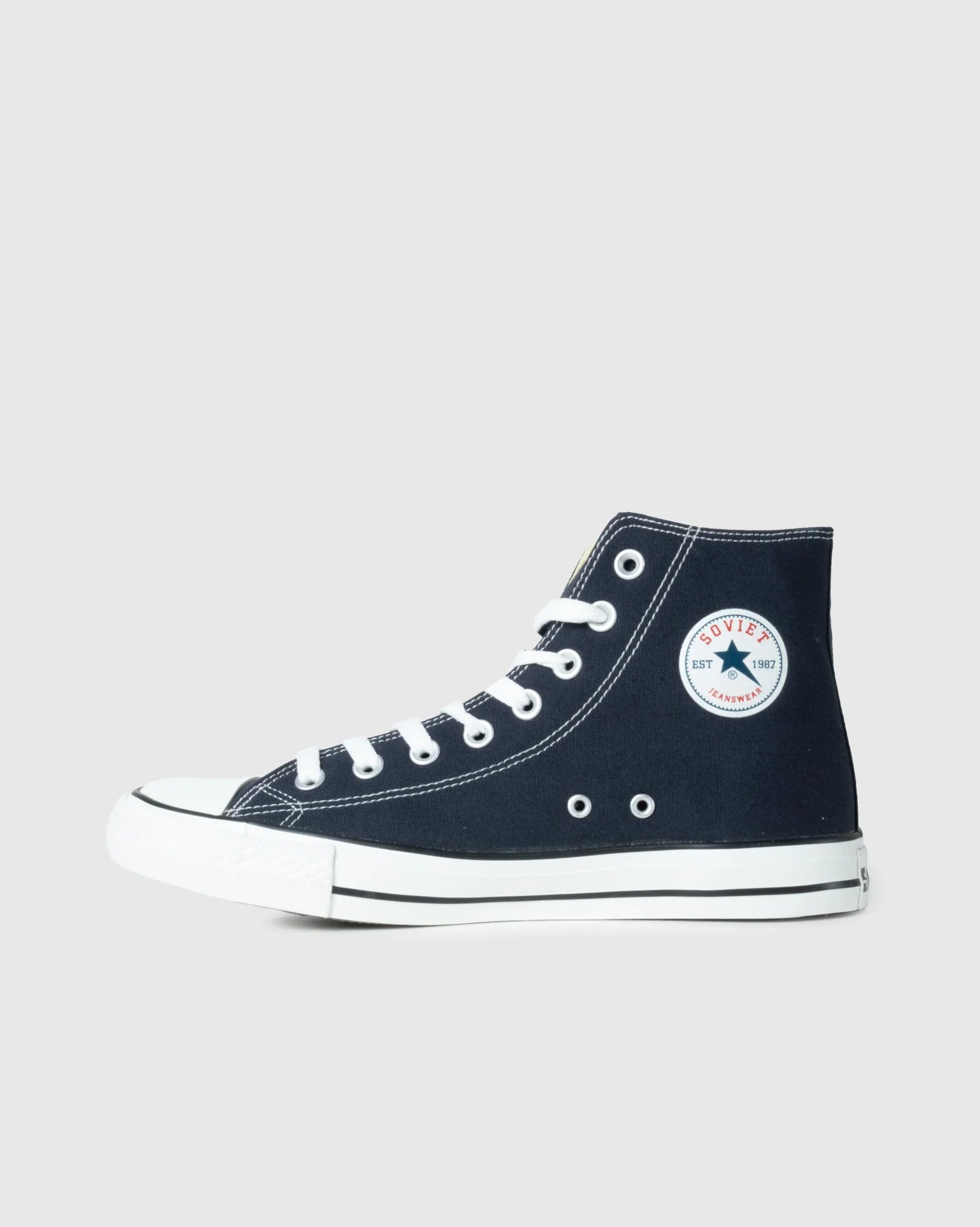 Mens Viper - Hi Cut Canvas Sneaker - Soviet Denim