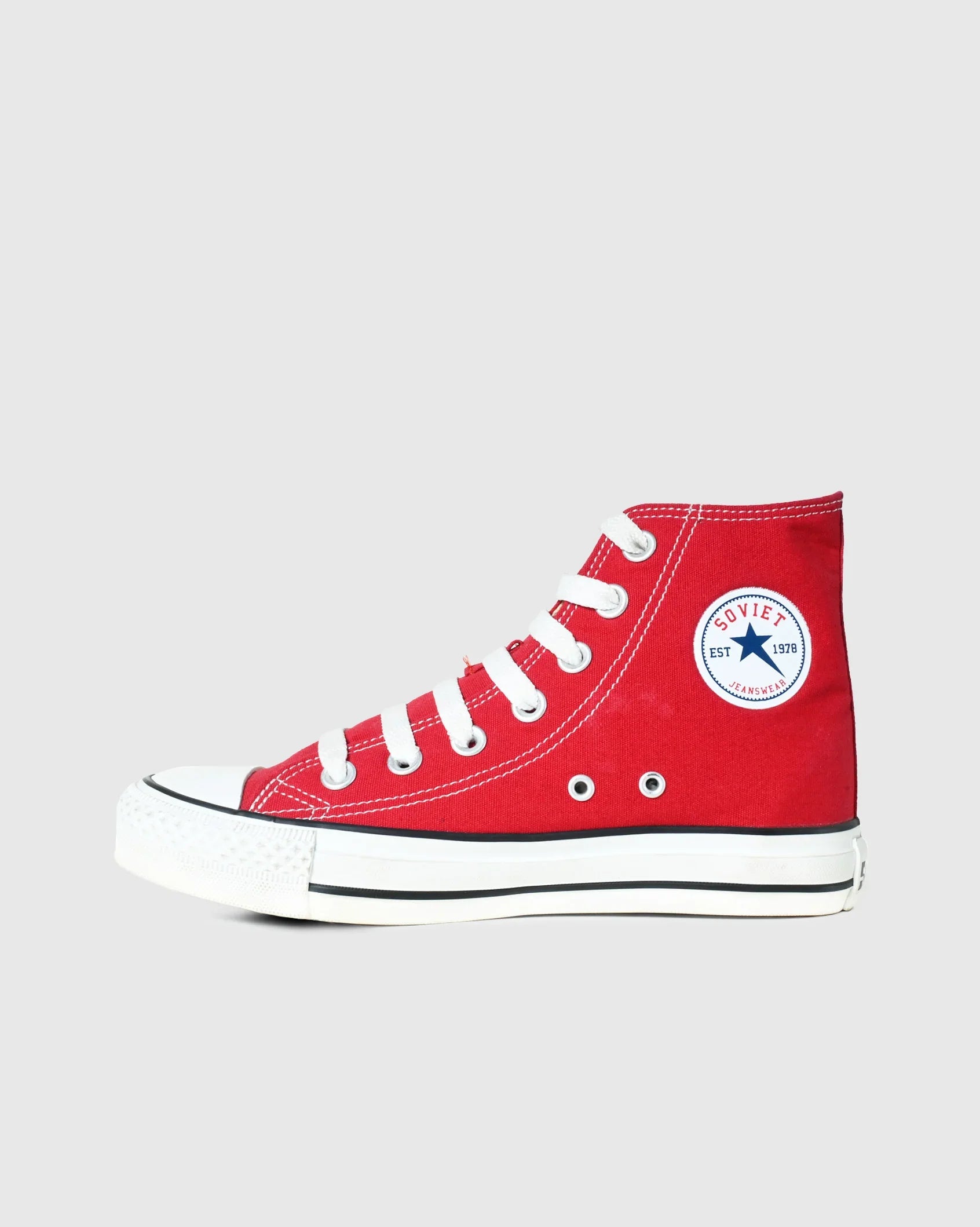 Mens Viper - Hi Cut Canvas Sneaker - Soviet Denim