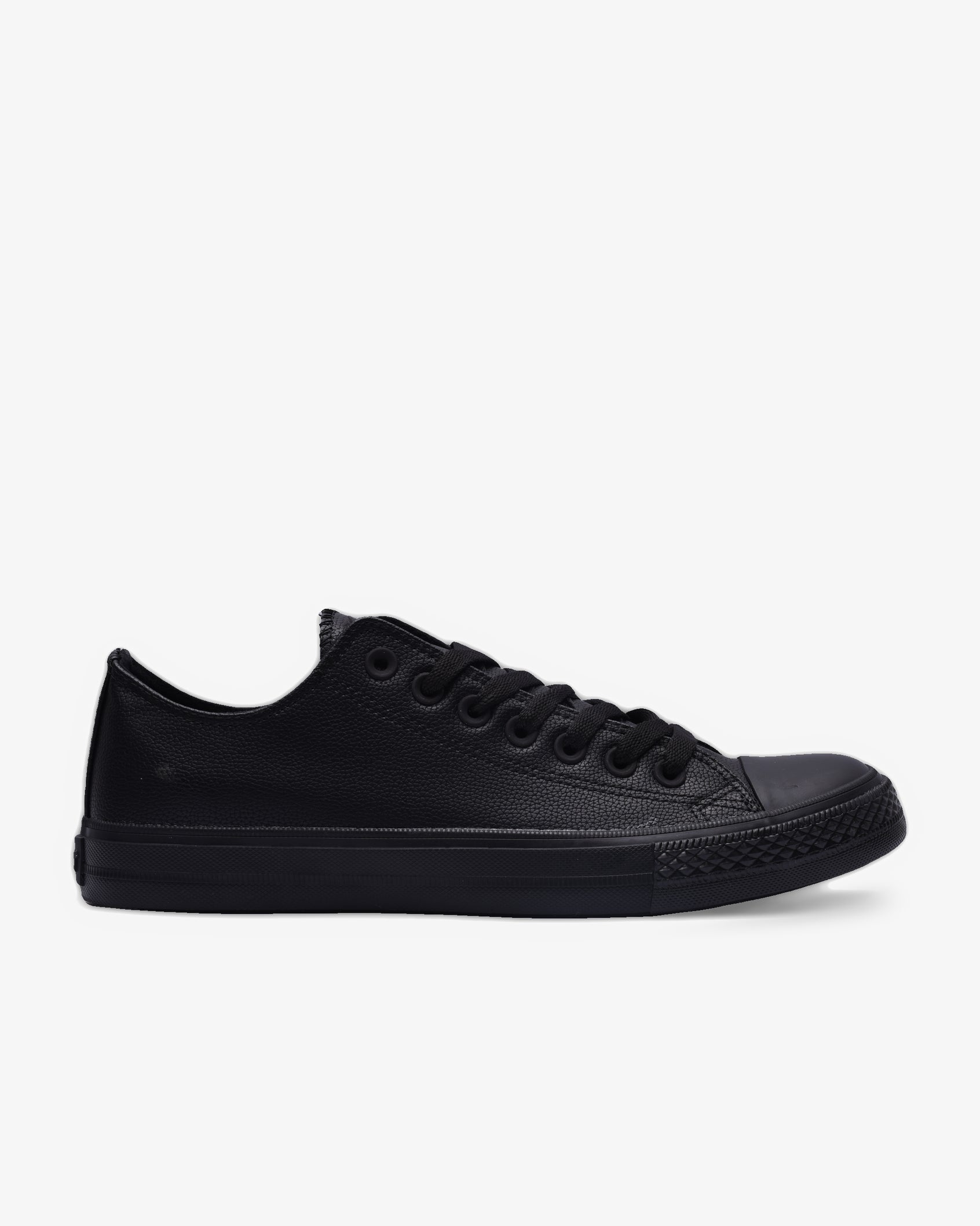 Mens Viper PU - Low Cut Vulcanized Black Mono