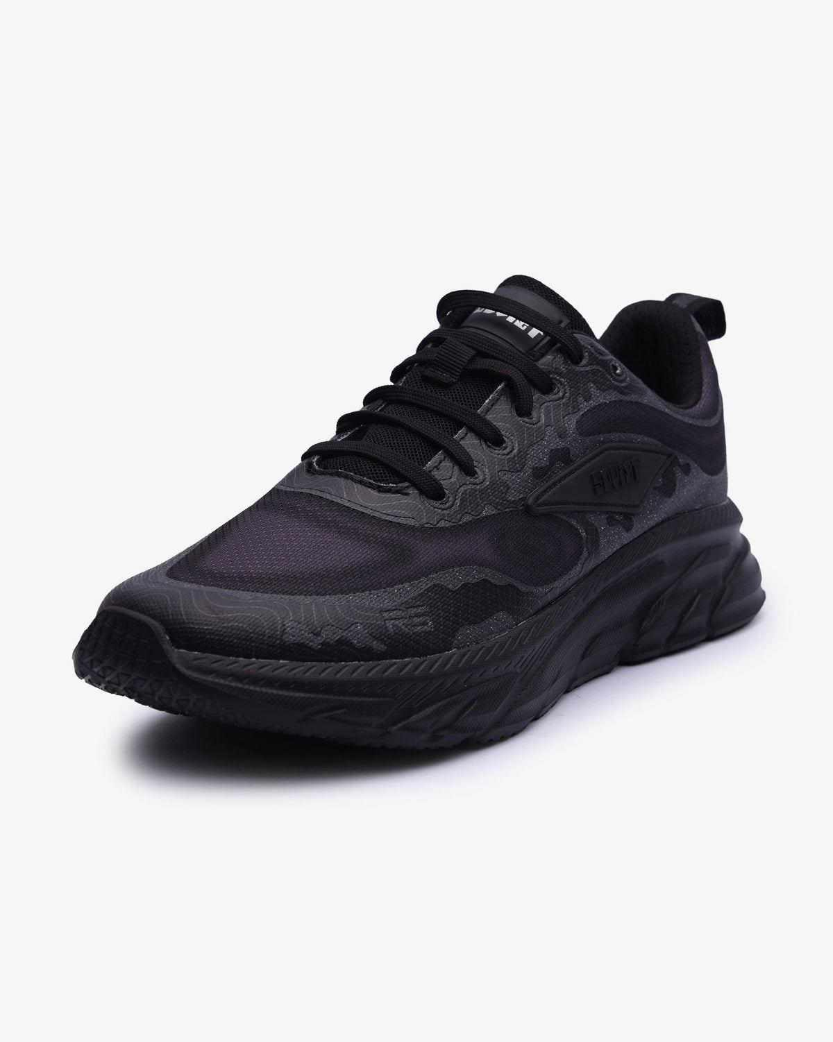 Mens Campsbay Soviet athleisure sneaker in black mono, showcasing sleek athletic footwear with modern design and comfortable fit.