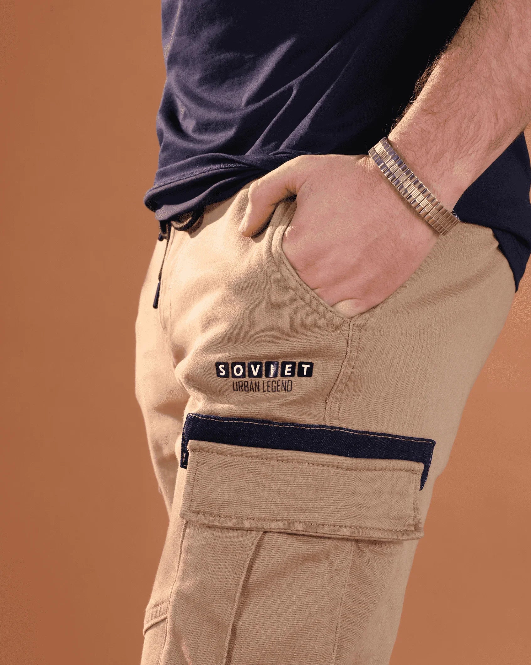 Mens Largo - Slim Leg Cargo Pants