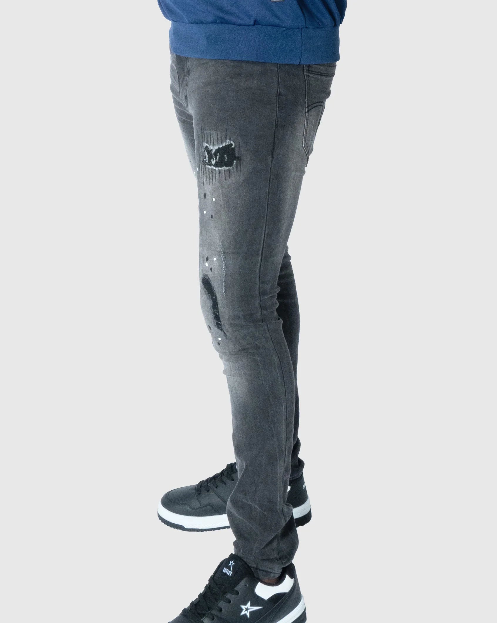 Mens Pedri #4 - Skinny Distressed Denim