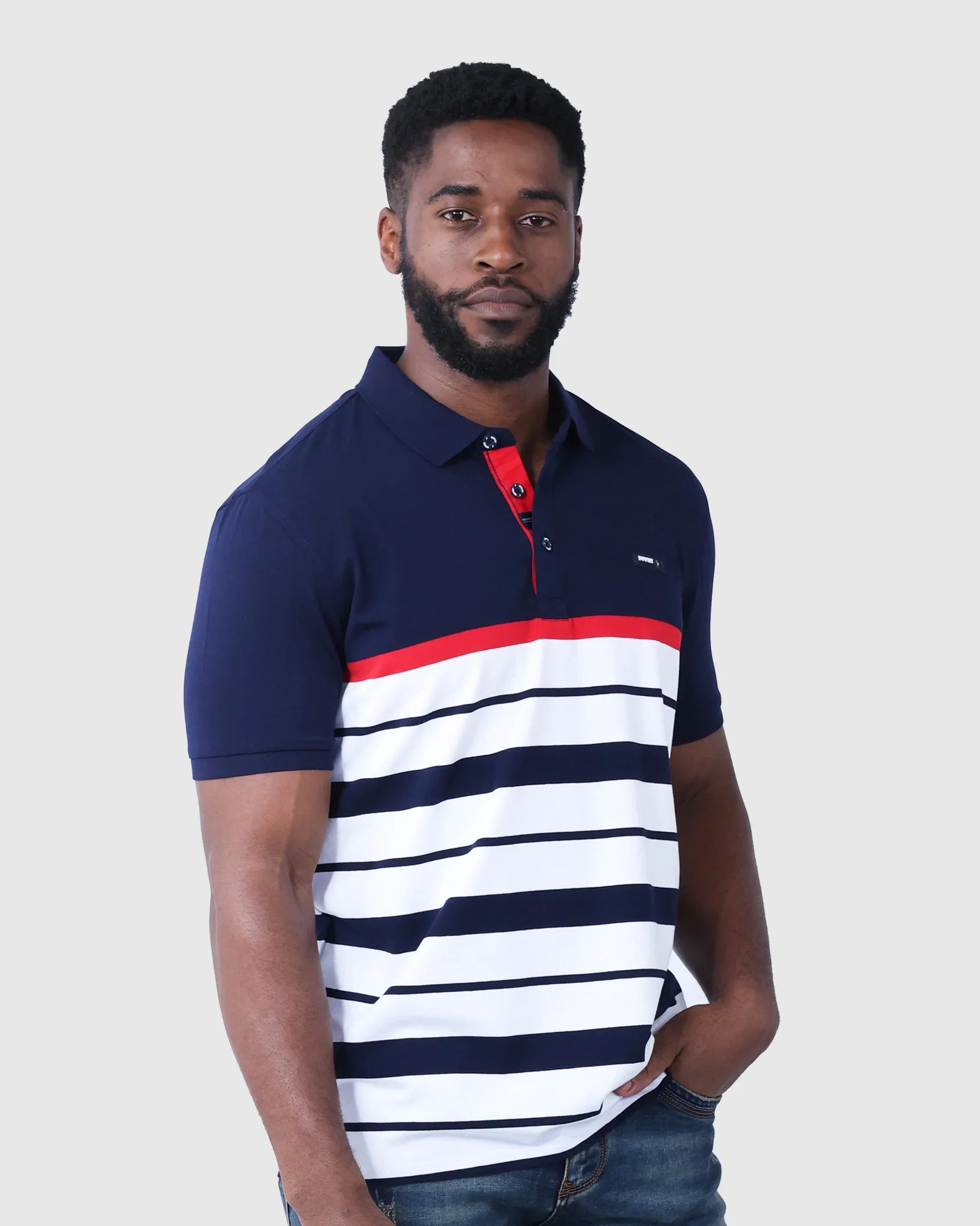 Mens Picasso - Striped Golfer