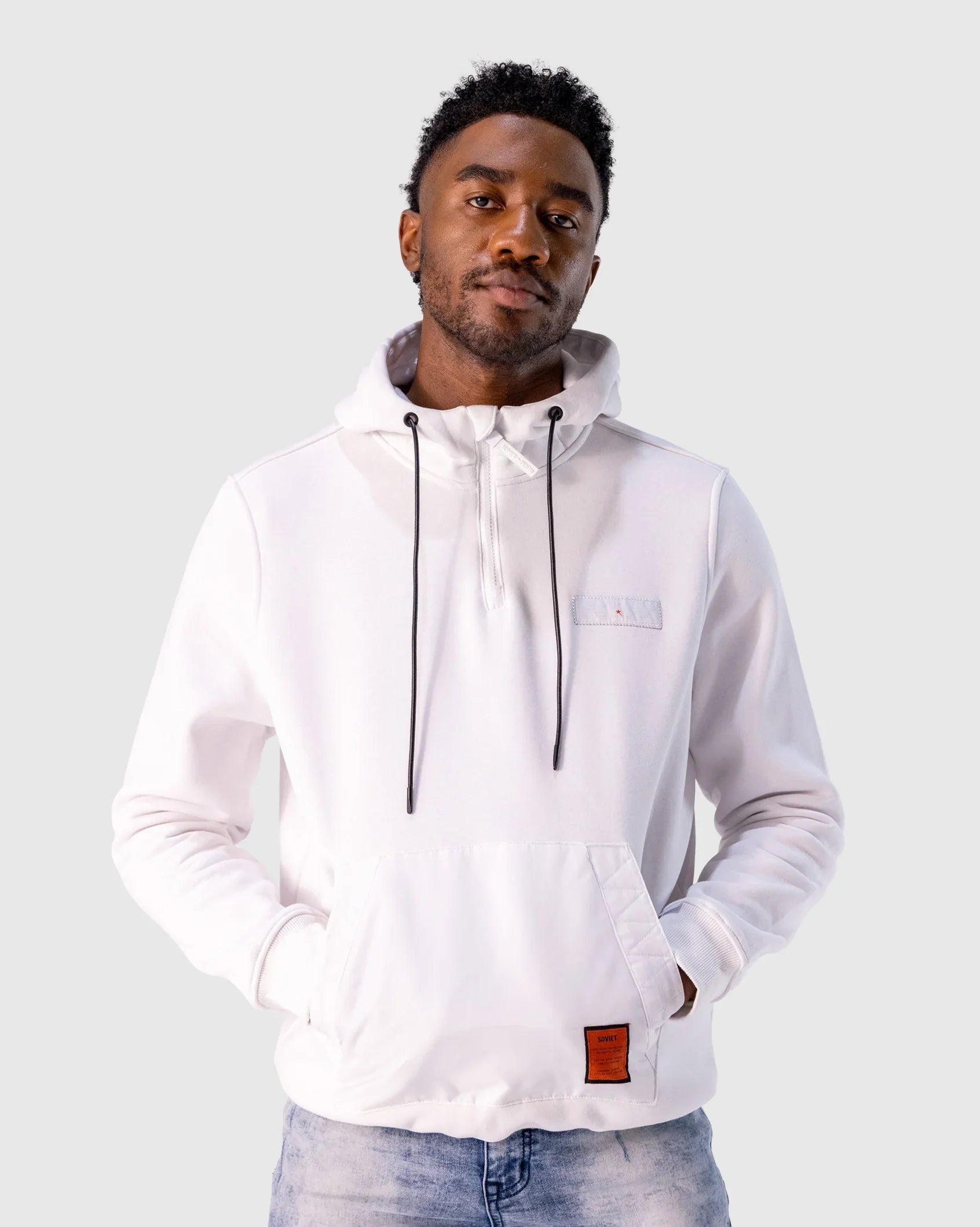 Mens Sargent - Cotton Kangaroo Pouch Hoodie