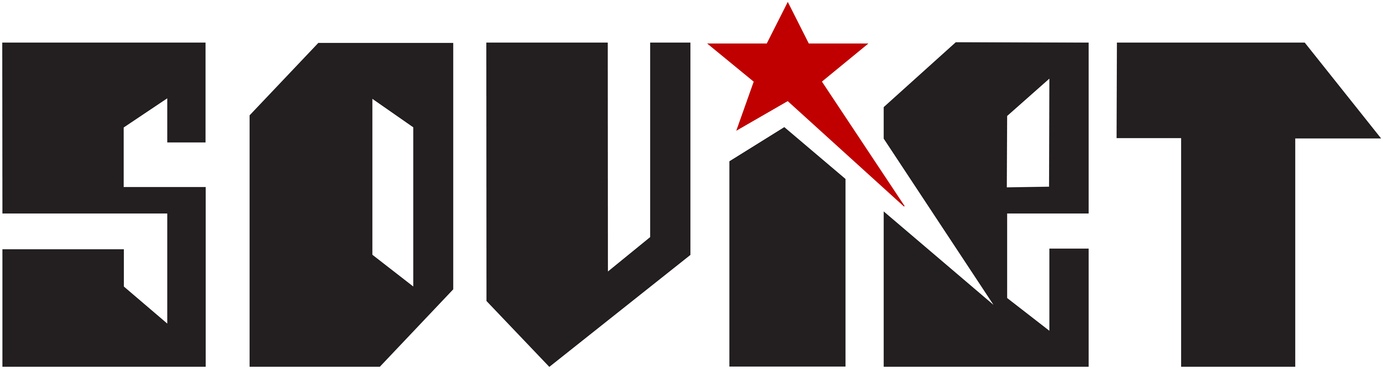 Soviet logo, featuring a bold design with distinctive typography and emblem. The image focuses on the logo’s details and branding elements