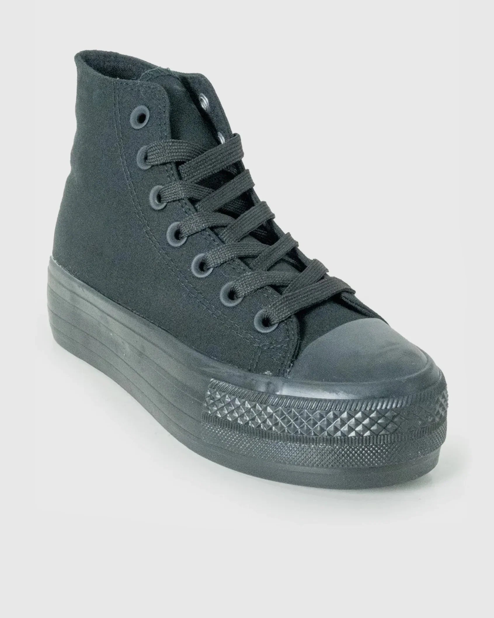 Ladies Viper - Hi Cut Canvas Platform Sneaker