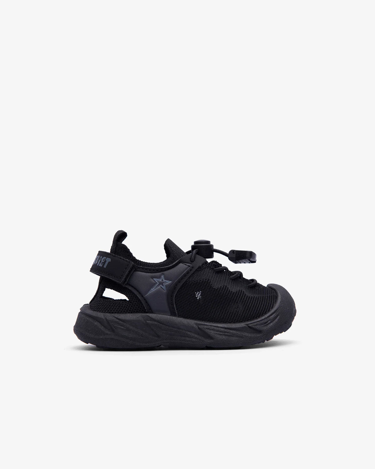 Soviet Infants Midnight Adventure Sandal showing navy-blue footwear with adjustable straps and cushioned sole for comfortable wear.