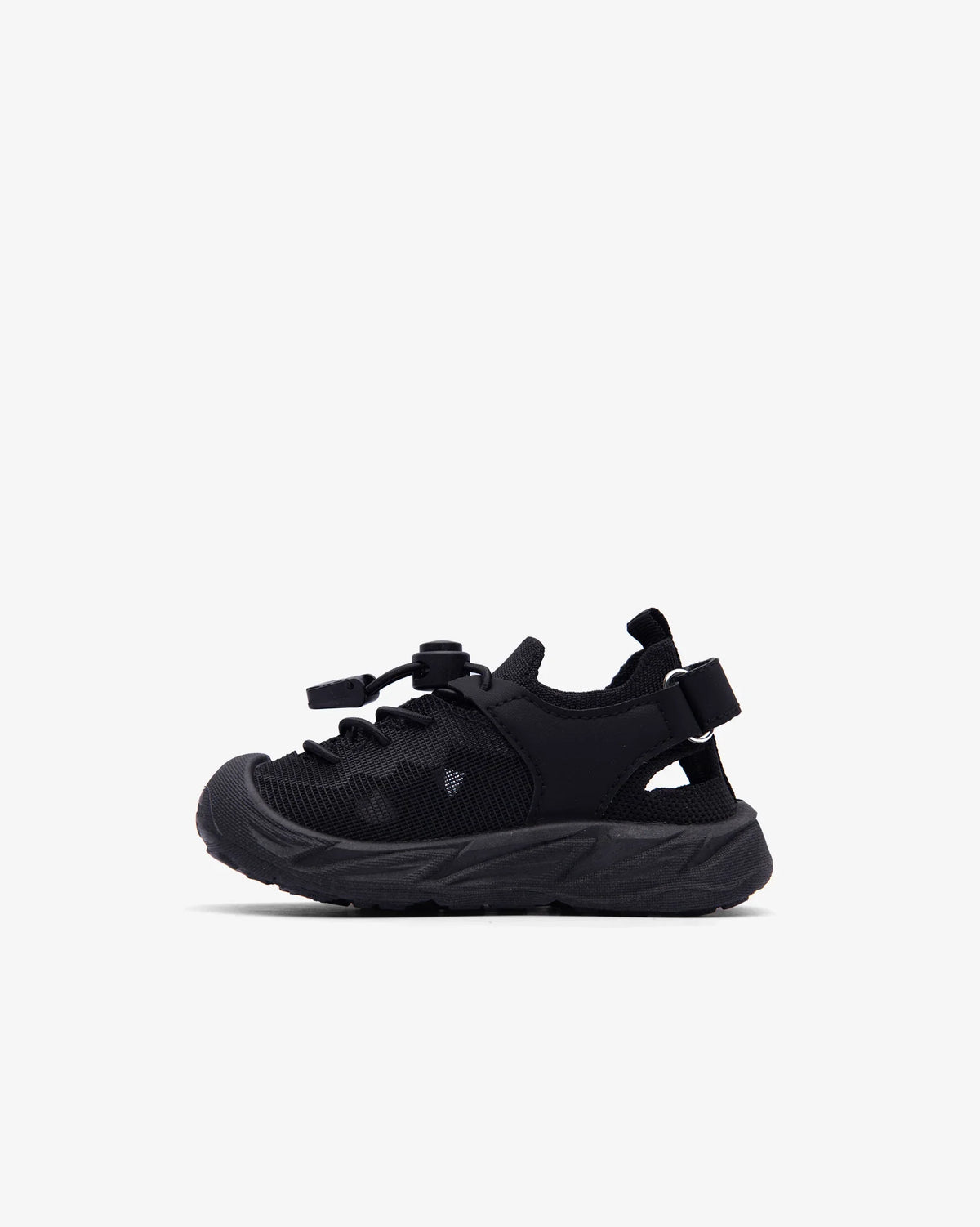 Soviet Infants Midnight Adventure Sandal showing navy blue footwear with adjustable straps for infants.