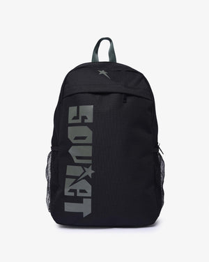 Soviet Warriors backpack made of durable accessories fabric with adjustable straps and bold warrior graphic design.